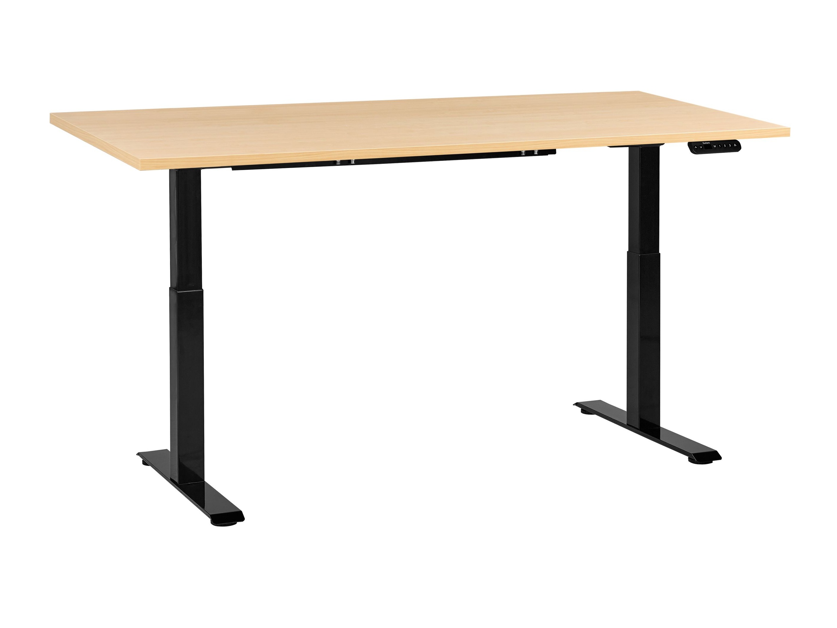 Reguleeritava kõrgusega töölaud Berwyn 2865 (Ere puit + Must)