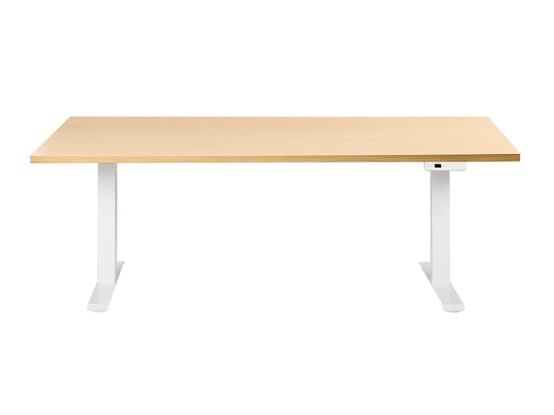 Reguleeritava kõrgusega töölaud Berwyn 2865 (Ere puit + Valge)