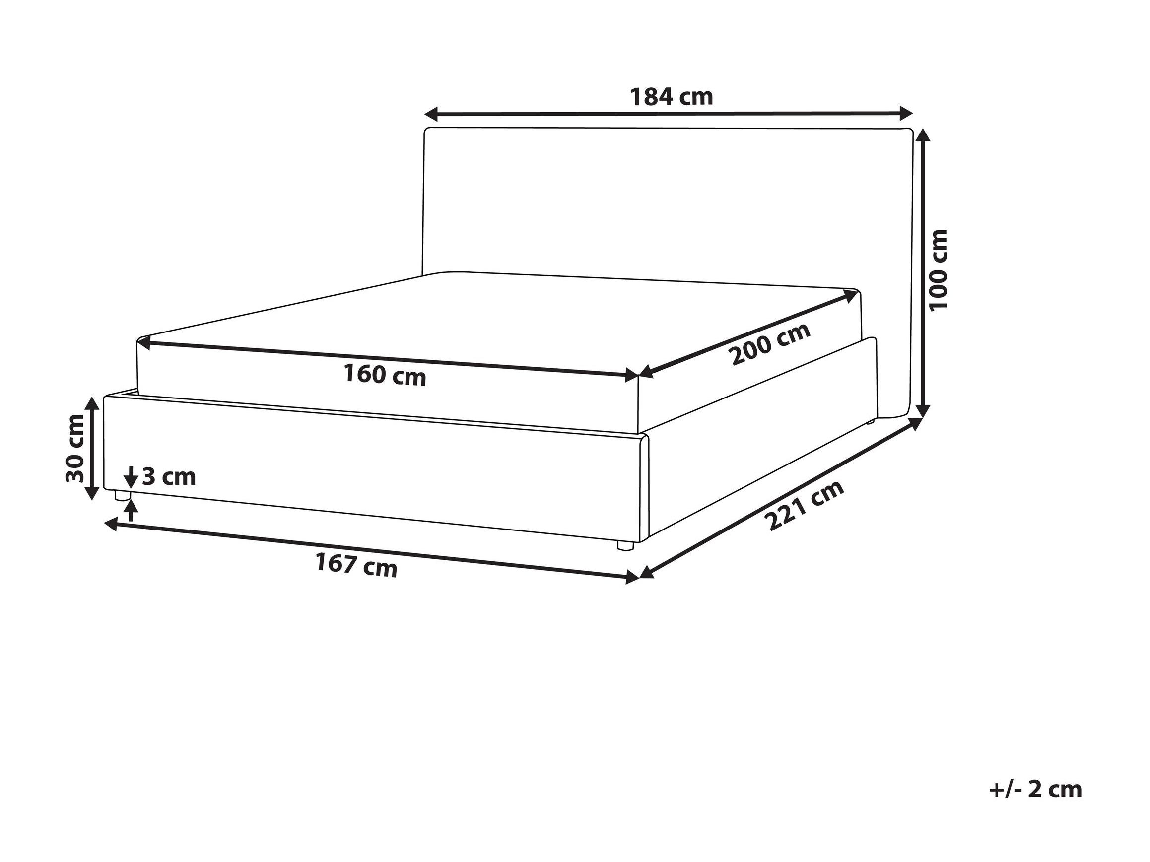 Voodi Berwyn 2868 (Taupe)