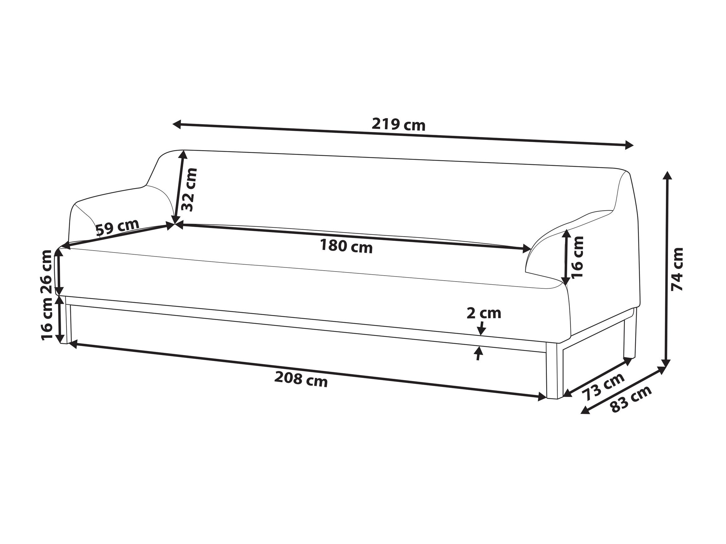 Diivan Berwyn 2228 (Taupe)