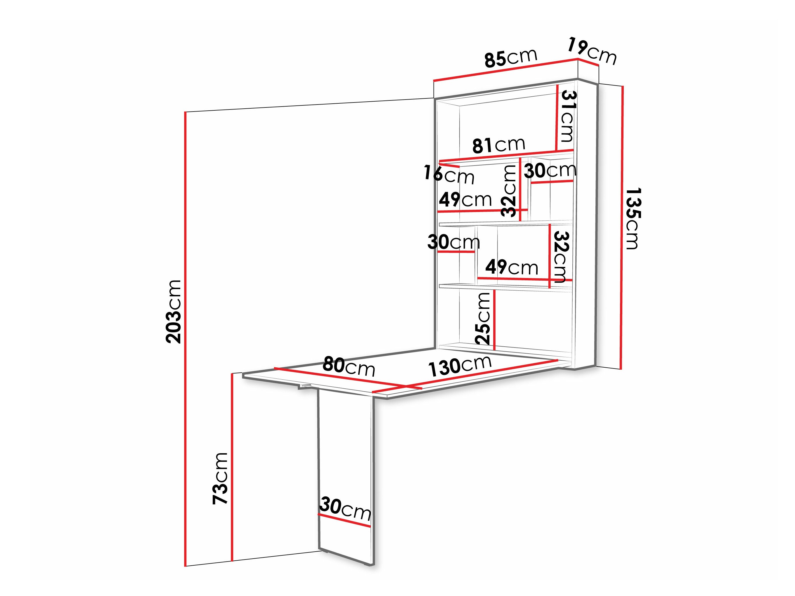 Kokkupandav laud Hartford 428 (Must + Betoon)