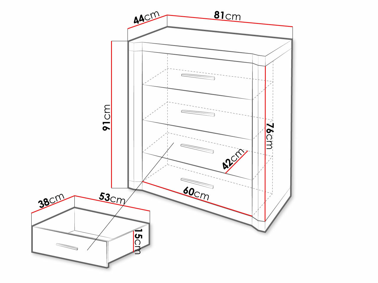 Kummut Lorelie 103 (Trühvel tamm)