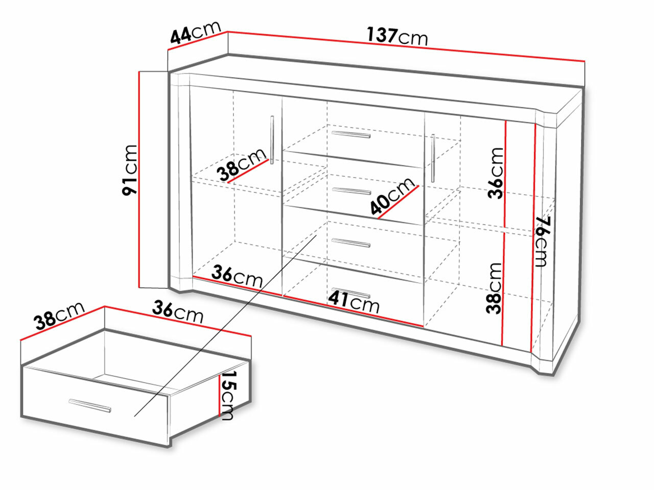 Kummut Lorelie 104 (Trühvel tamm)