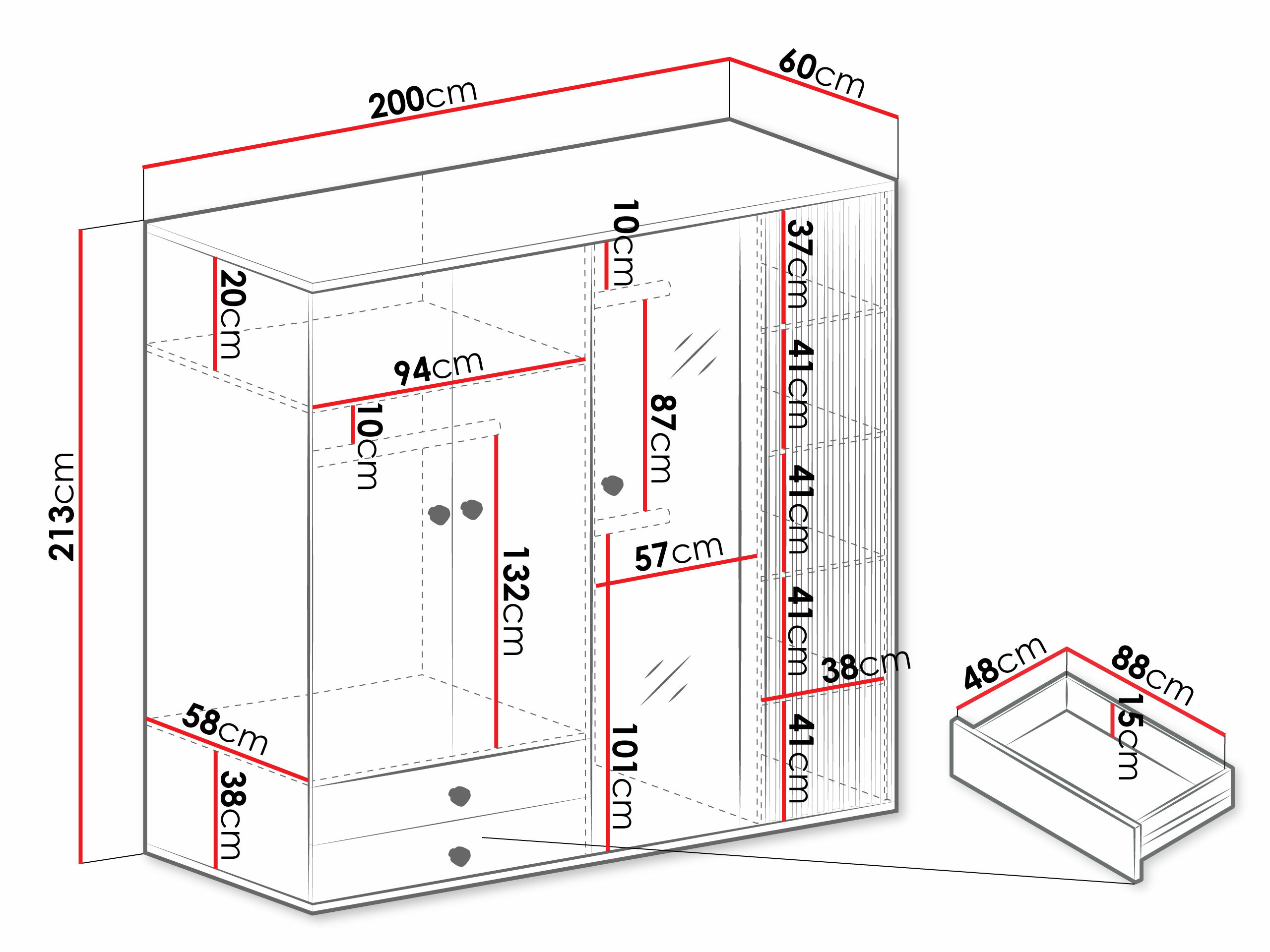 Riidekapp Venmava 114