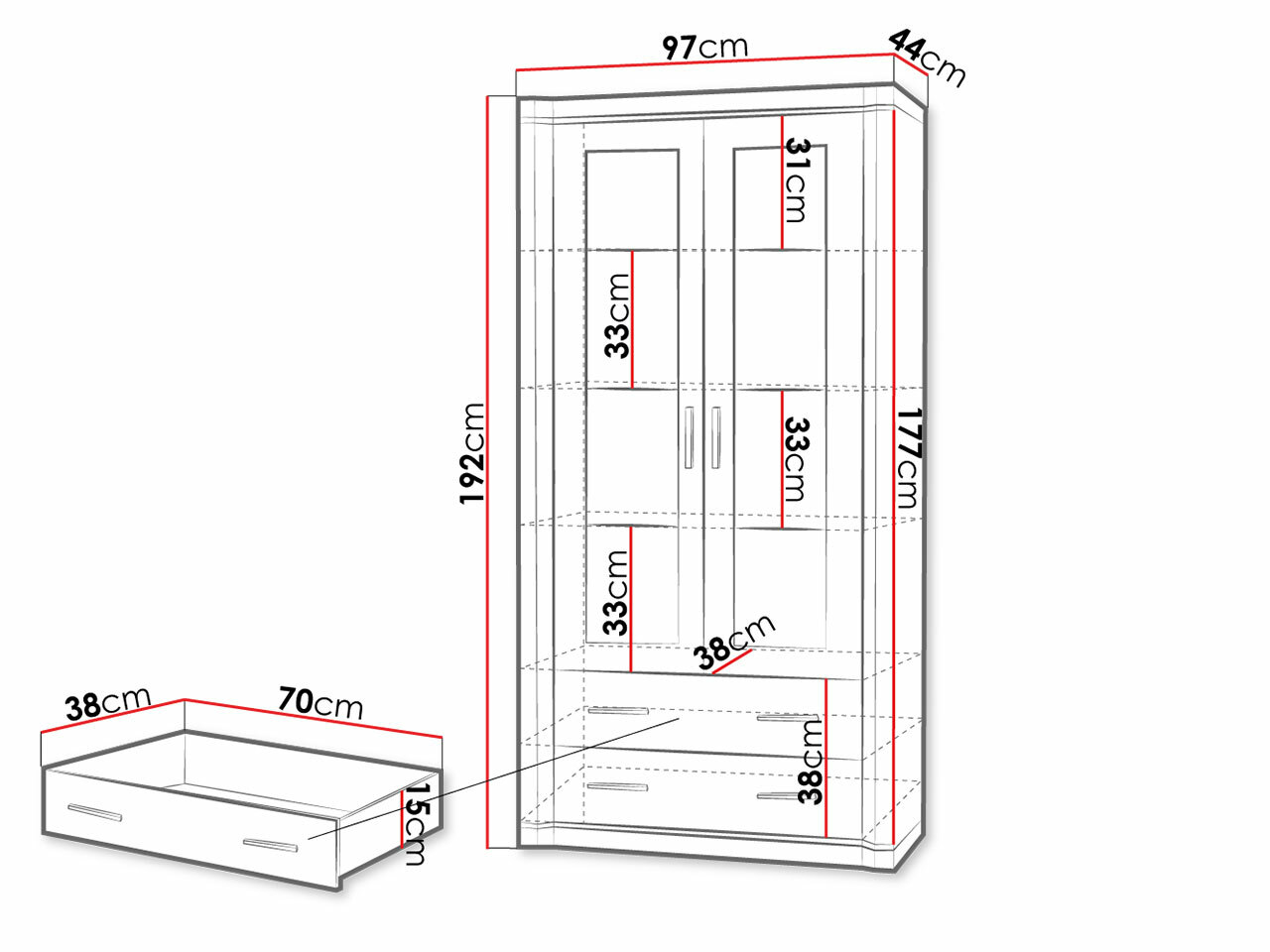 Riiul Lorelie 116 (Trühvel tamm)