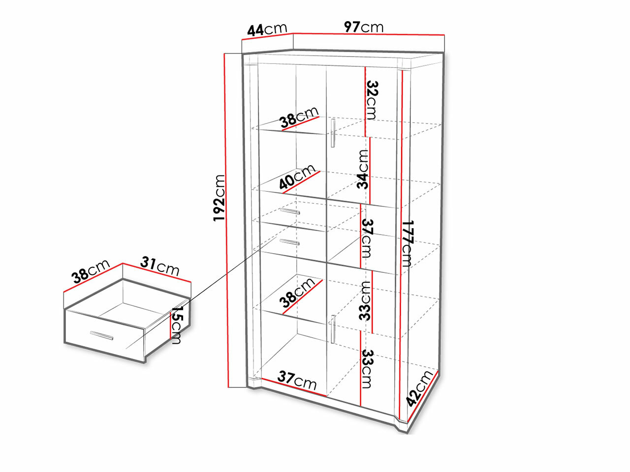 Riiul Lorelie 120 (Trühvel)