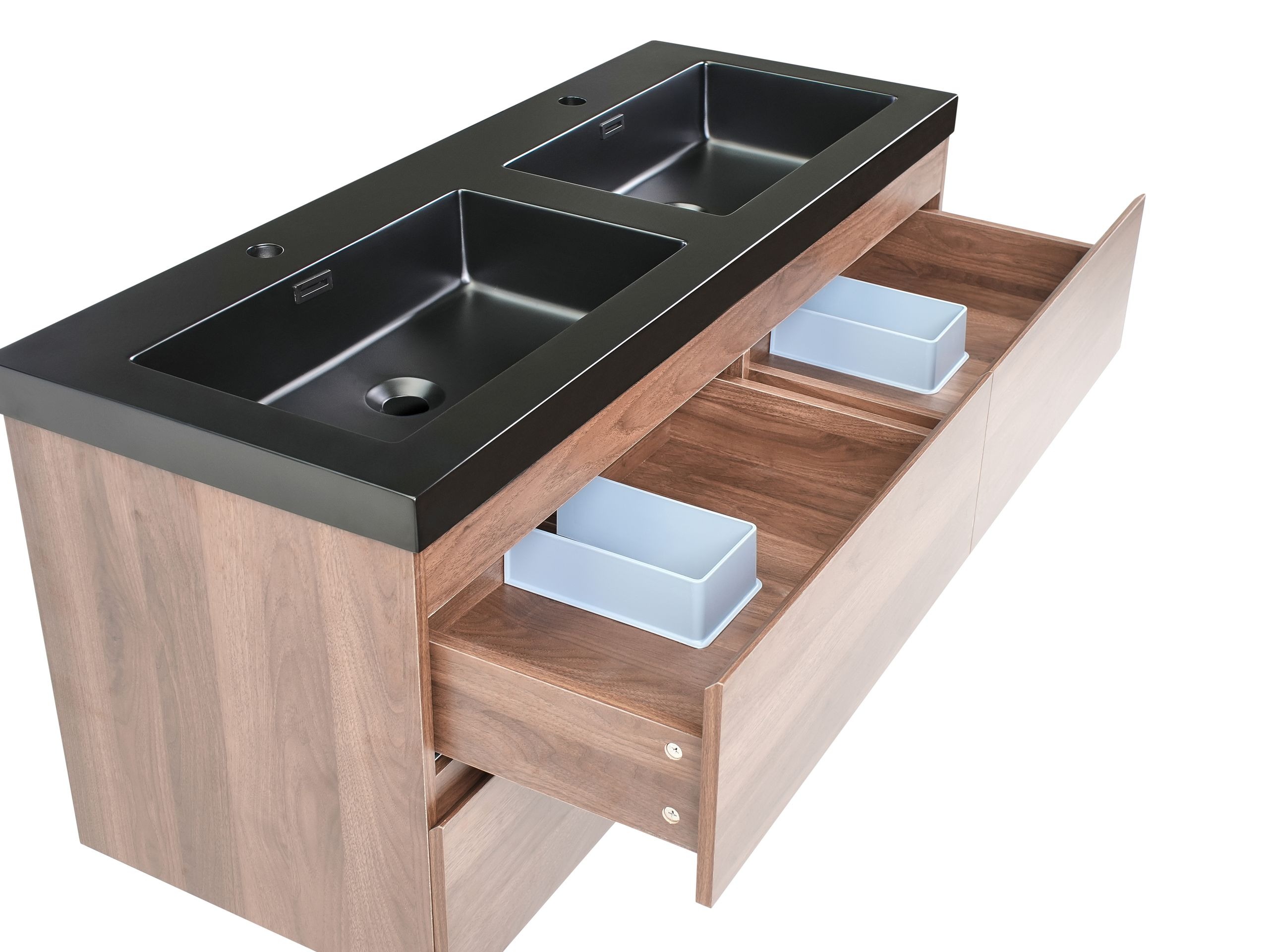 Vannitoa põrandakapp kraanikausile Berwyn 2873 (Tumepruun)