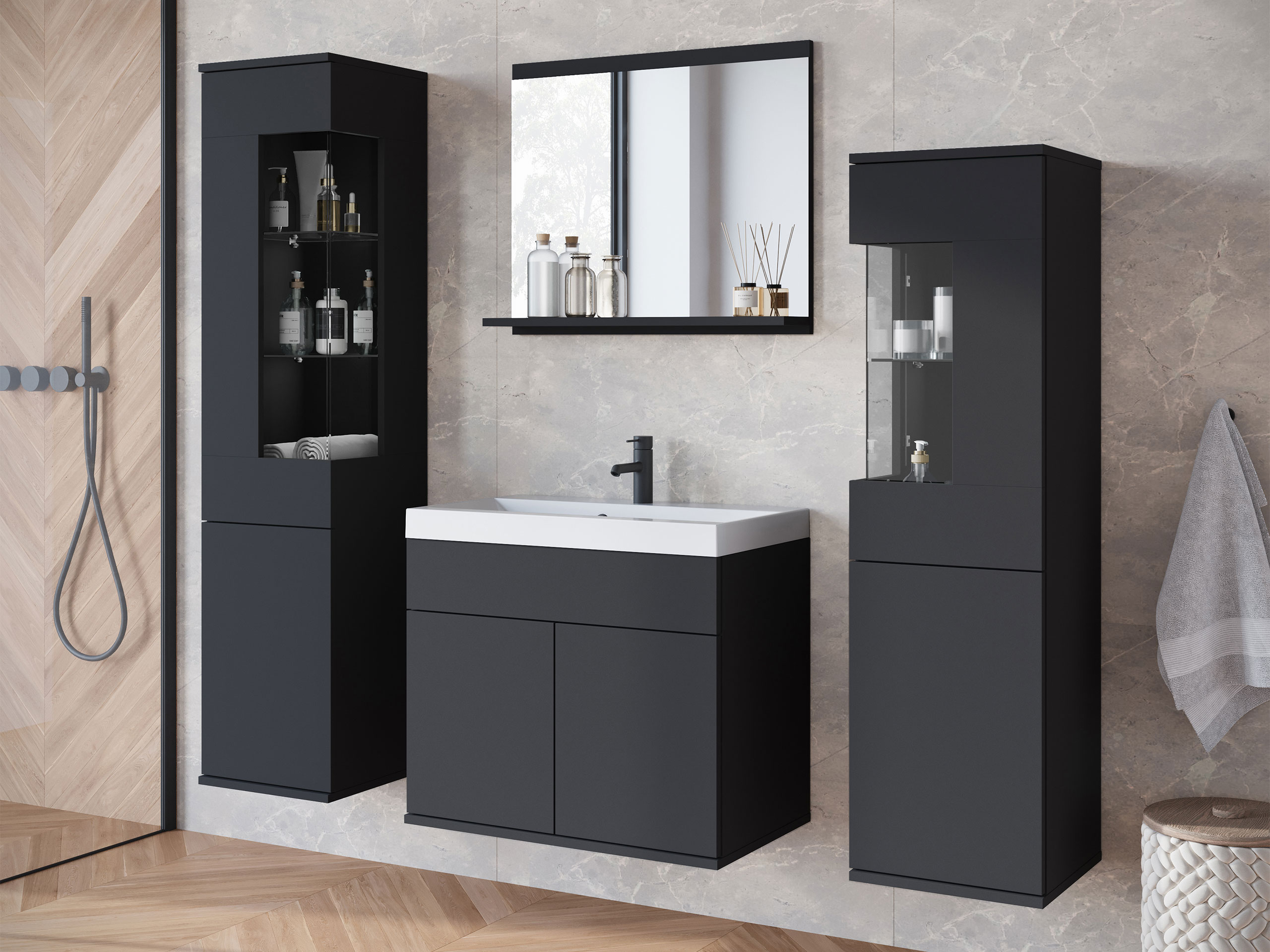 Vannitoakomplekt Sarasota 194 (Grafiit)