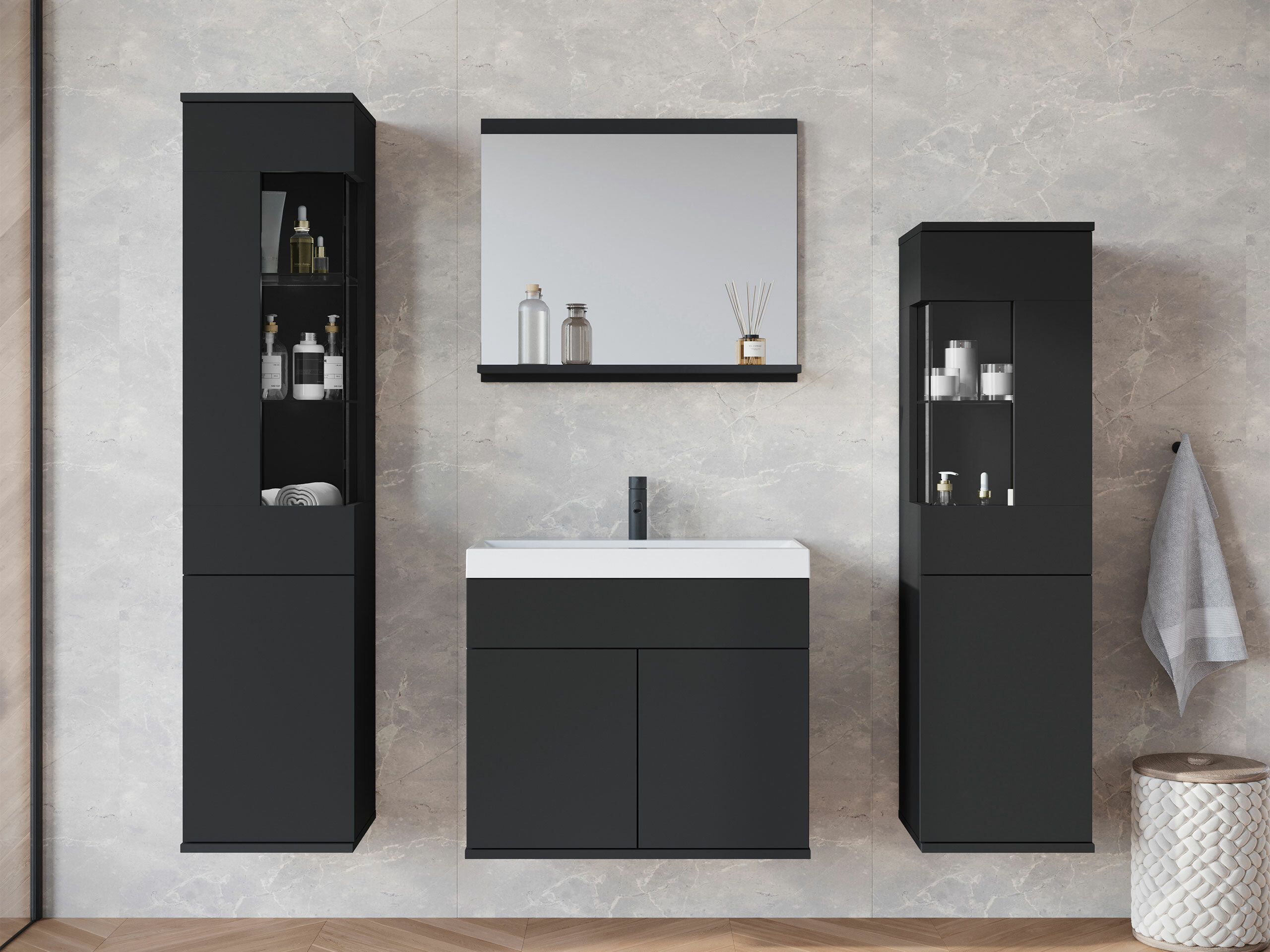 Vannitoakomplekt Sarasota 194 (Grafiit)