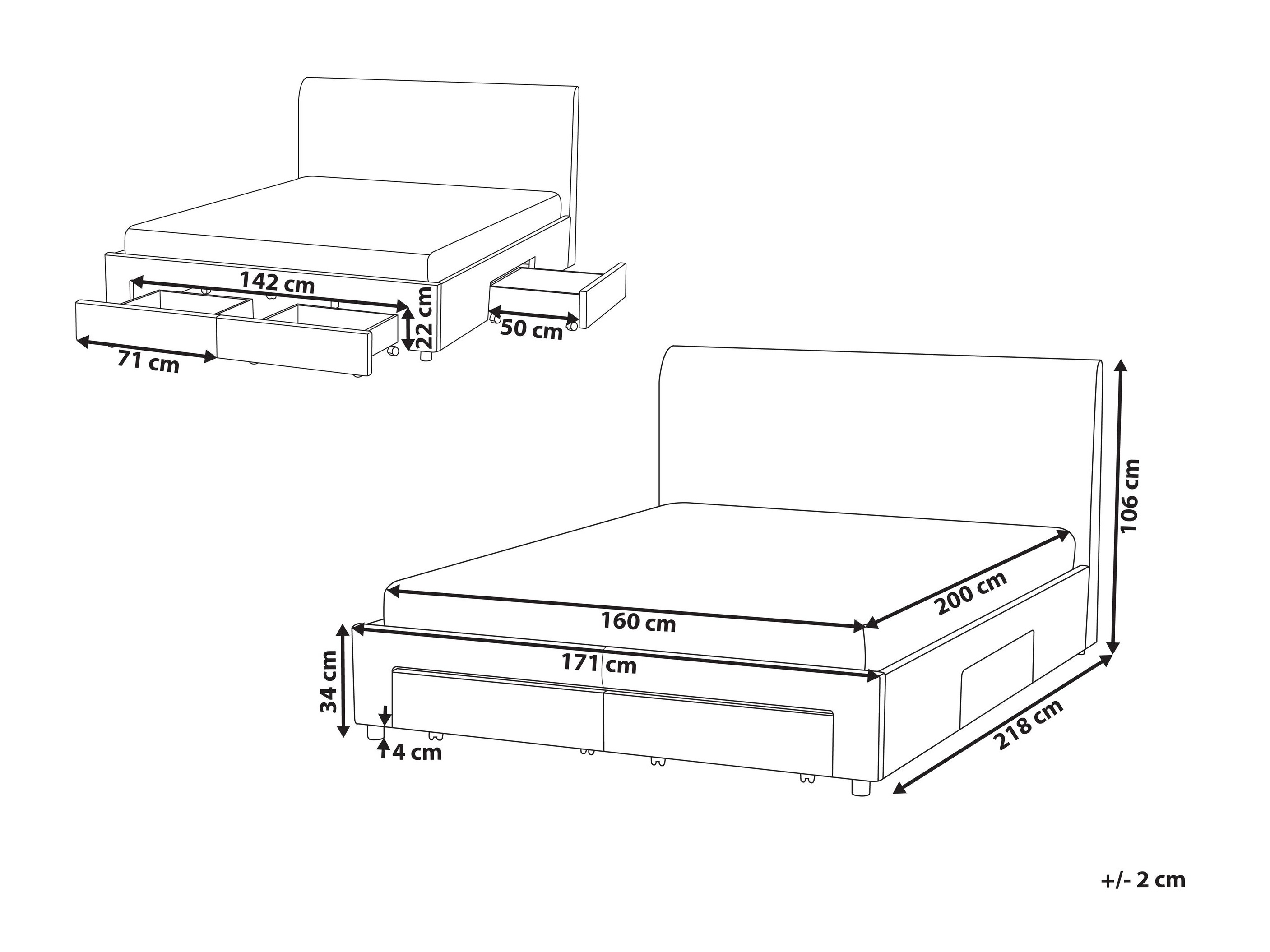 Voodi Berwyn 2875 (Beež)