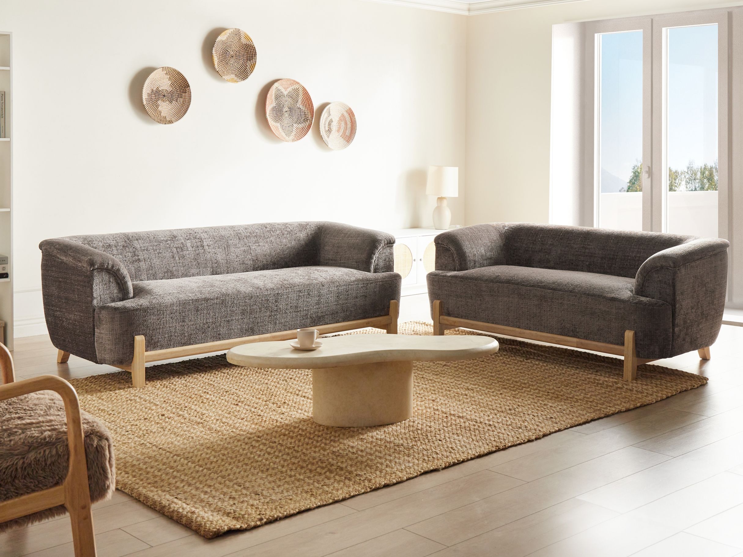 Pehme mööbli komplekt Berwyn 2881 (Pruun)