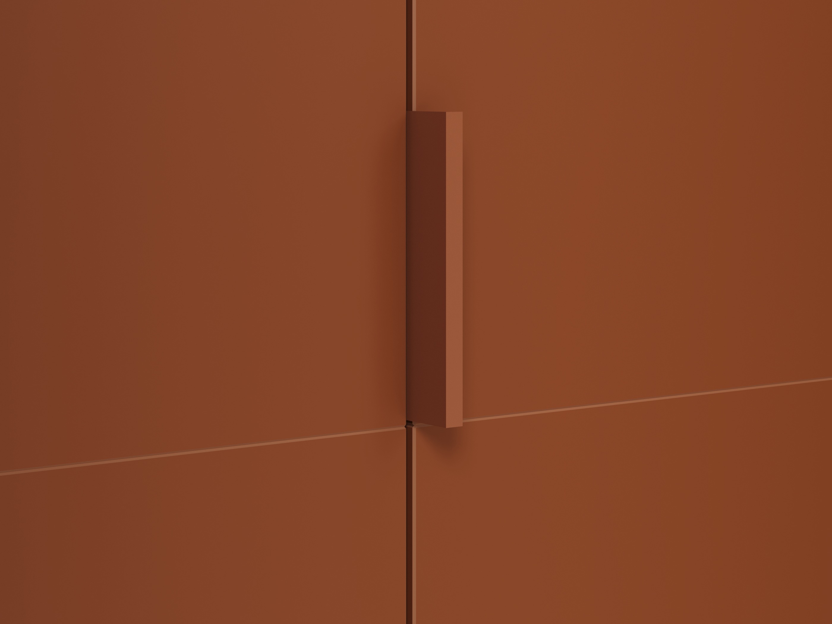 Riidekapp Austin 387 (Oranž + Tamm)