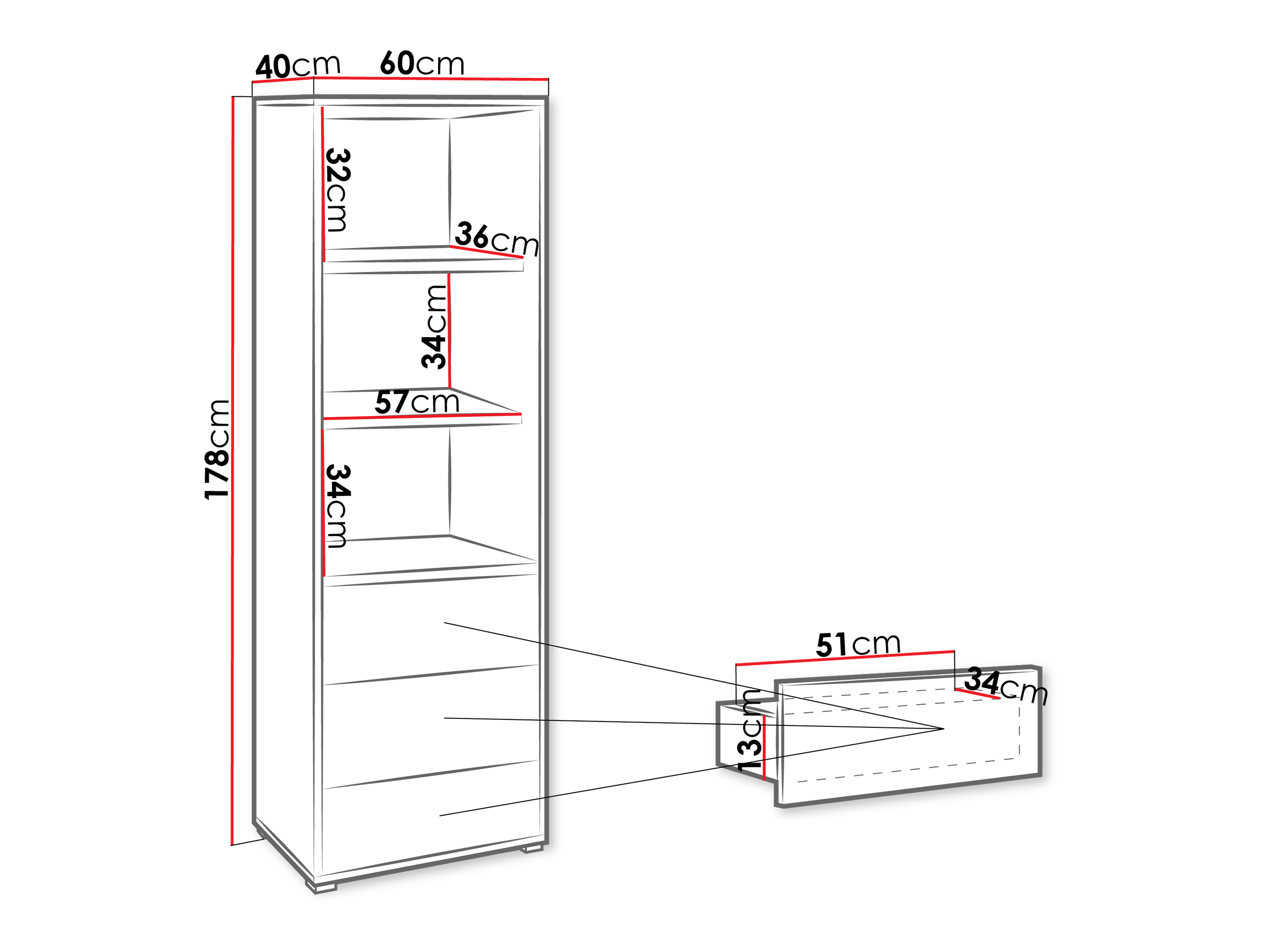 Riiul Comfivo Tutela (Valge)