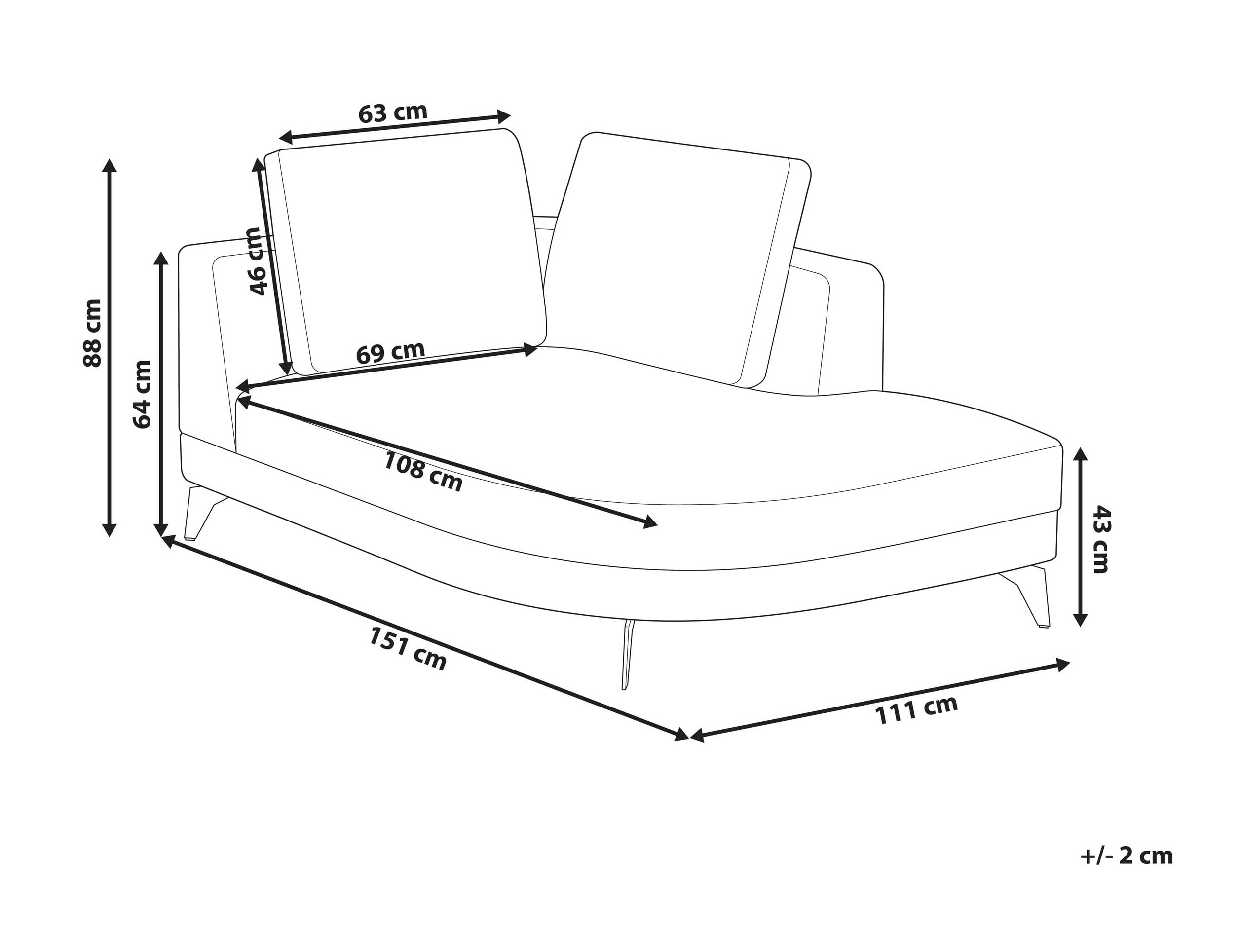Kušett Berwyn 2889 (Hall)
