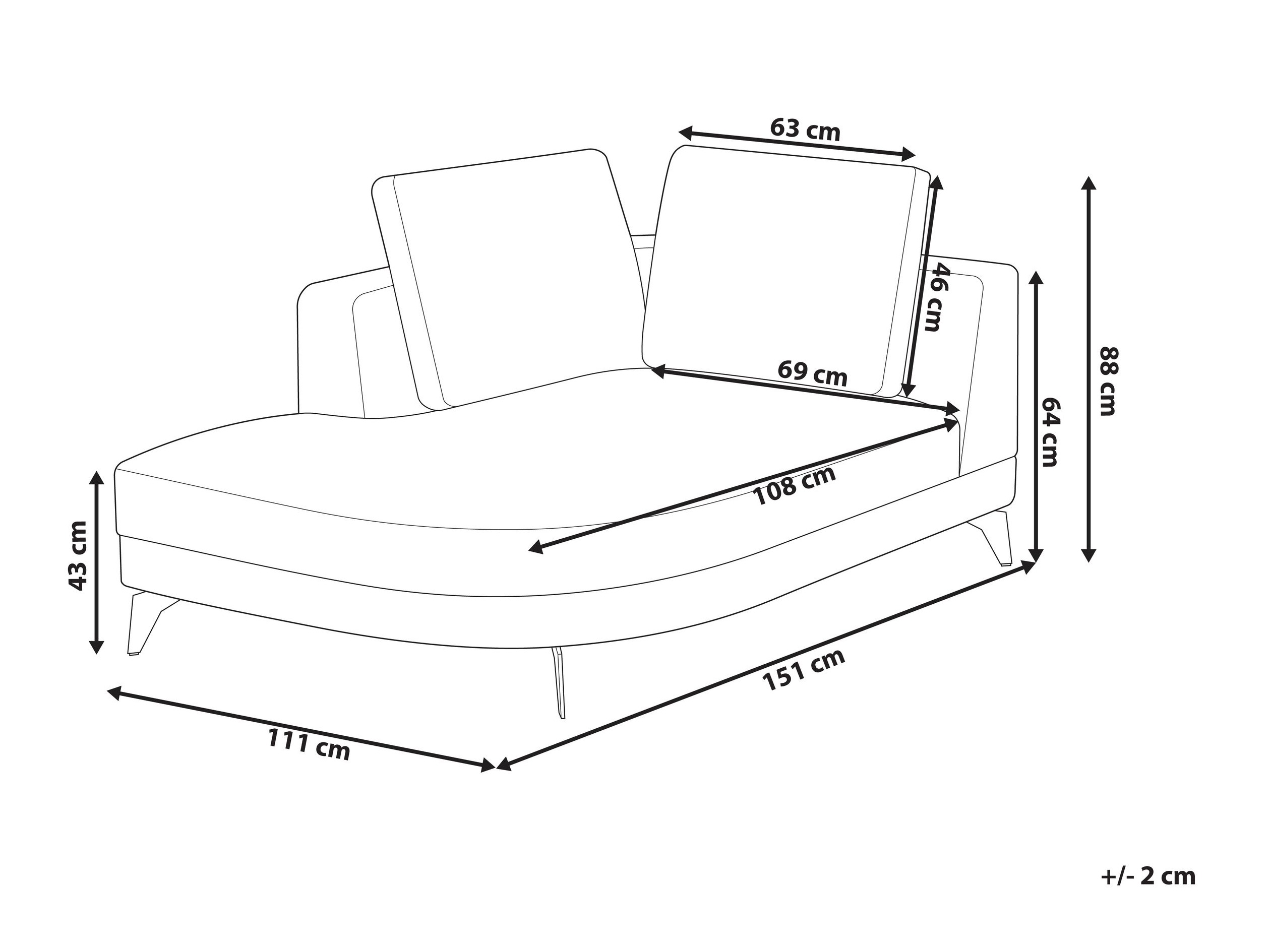 Kušett Berwyn 2889 (Hall)