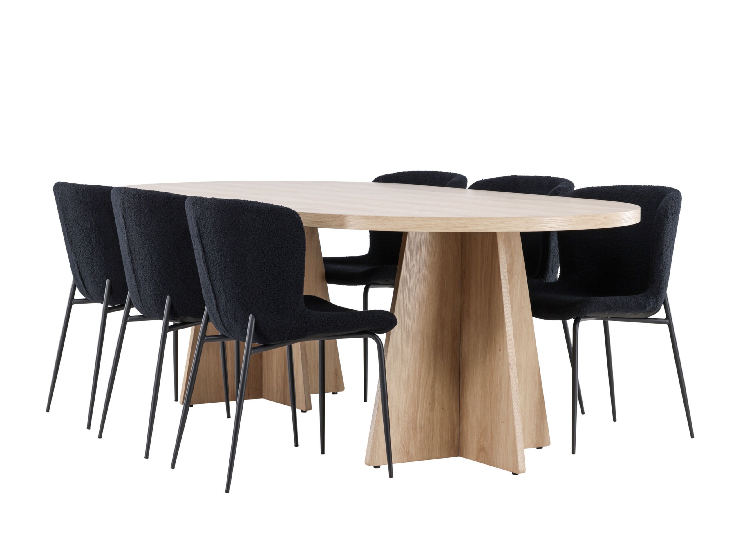 Söögitoakomplekt Dallas 4990 (Must)