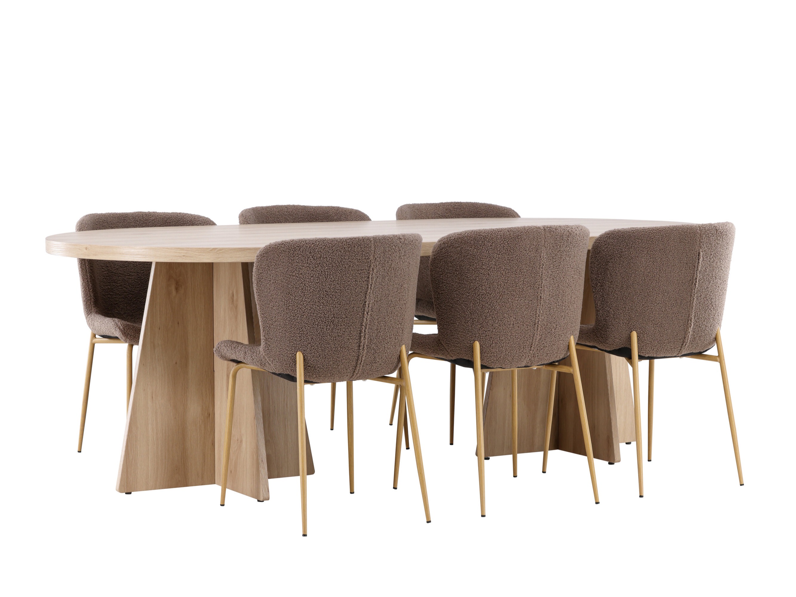 Söögitoakomplekt Dallas 4990 (Pruun)