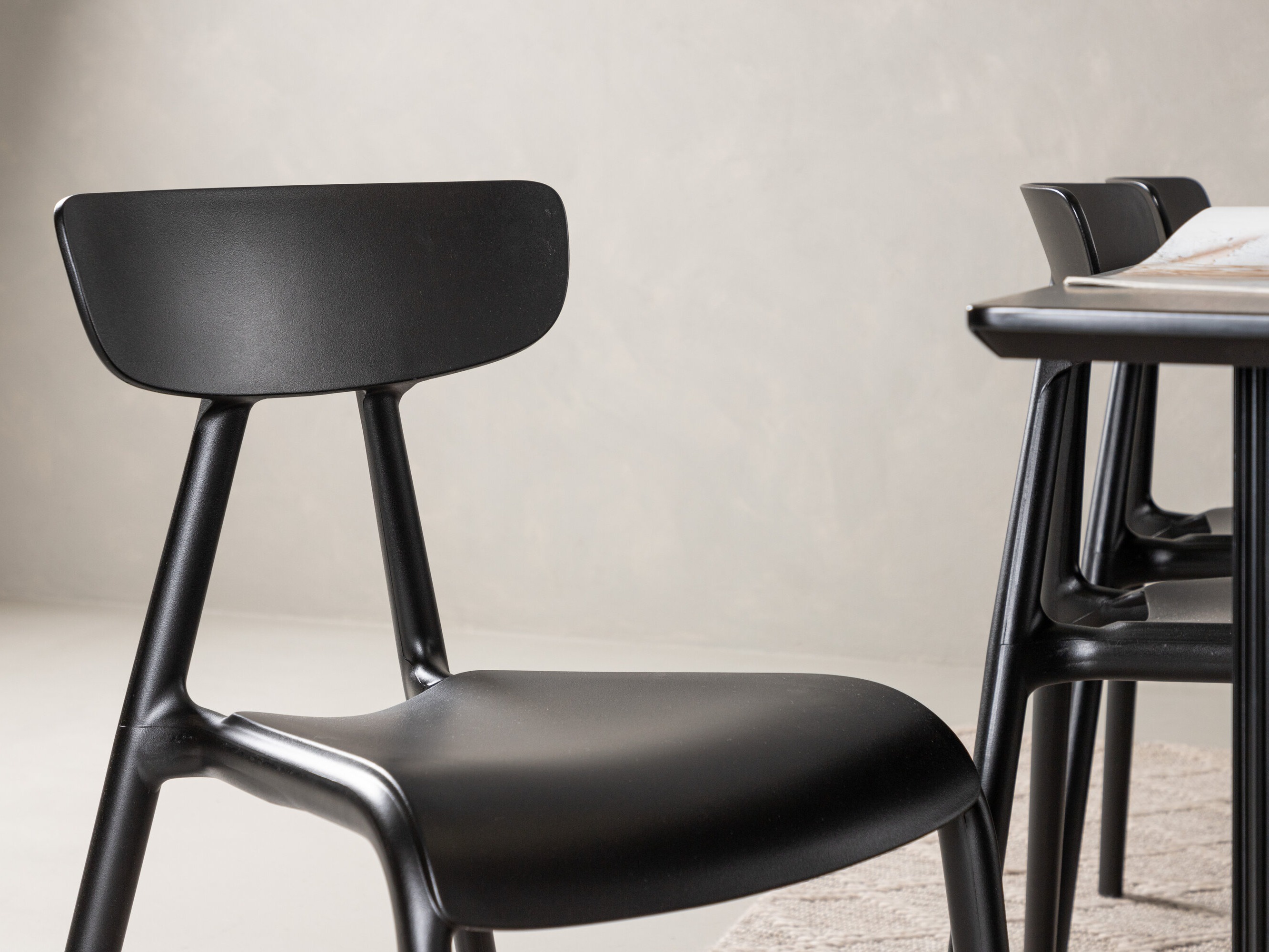 Söögitoakomplekt Dallas 4993 (Must)