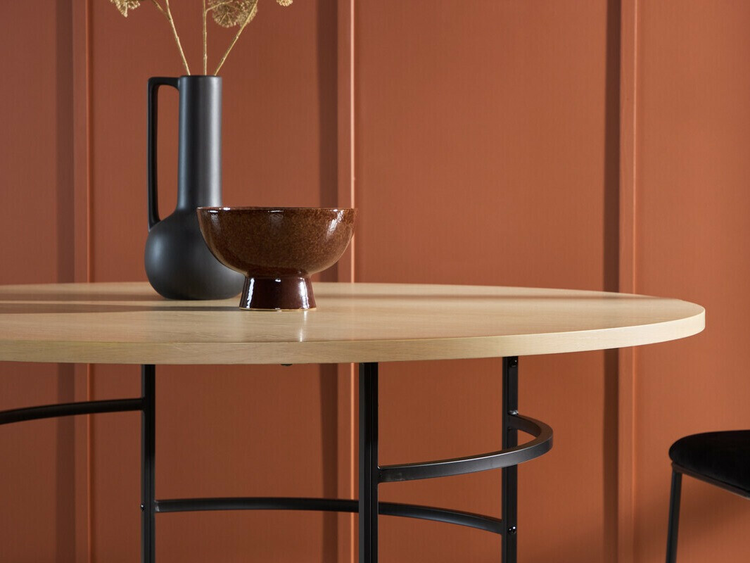 Söögitoakomplekt Dallas 4994 (Helepruun + Must)