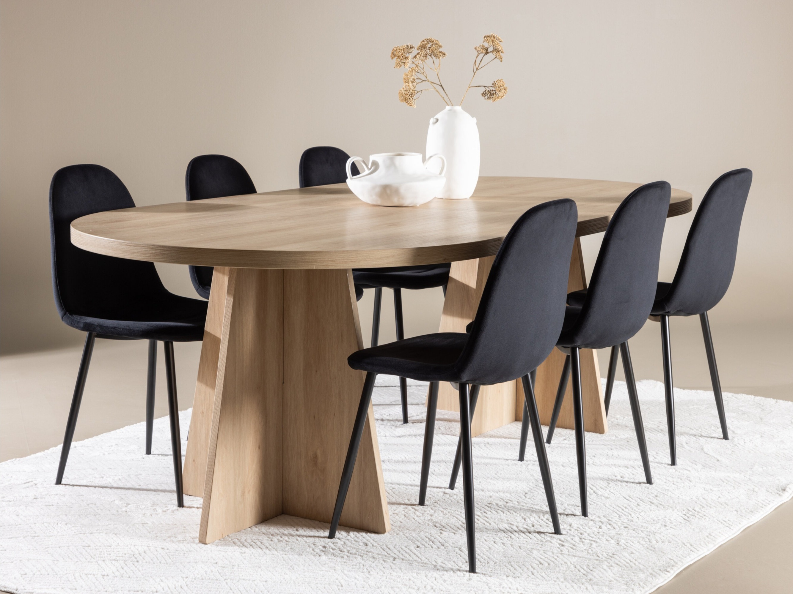 Söögitoakomplekt Dallas 4998 (Must)