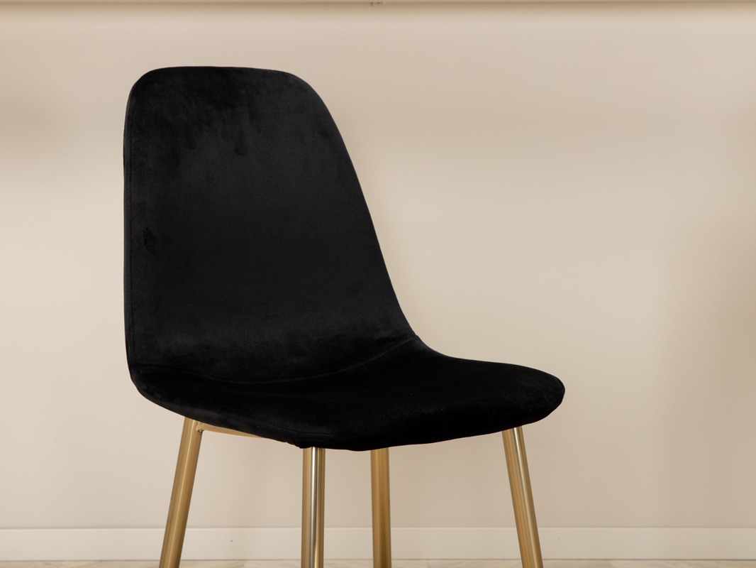 Söögitoakomplekt Dallas 5016 (Must + Kuldne)