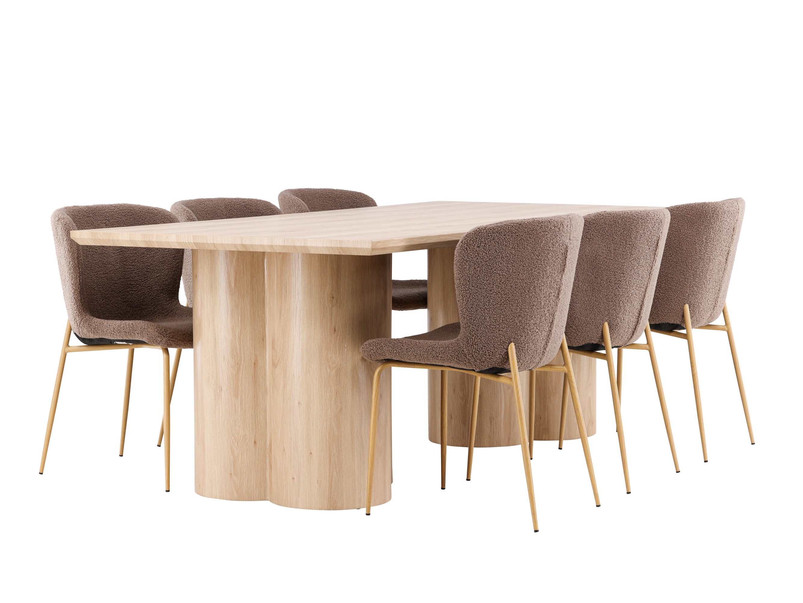 Söögitoakomplekt Dallas 5021 (Pruun)