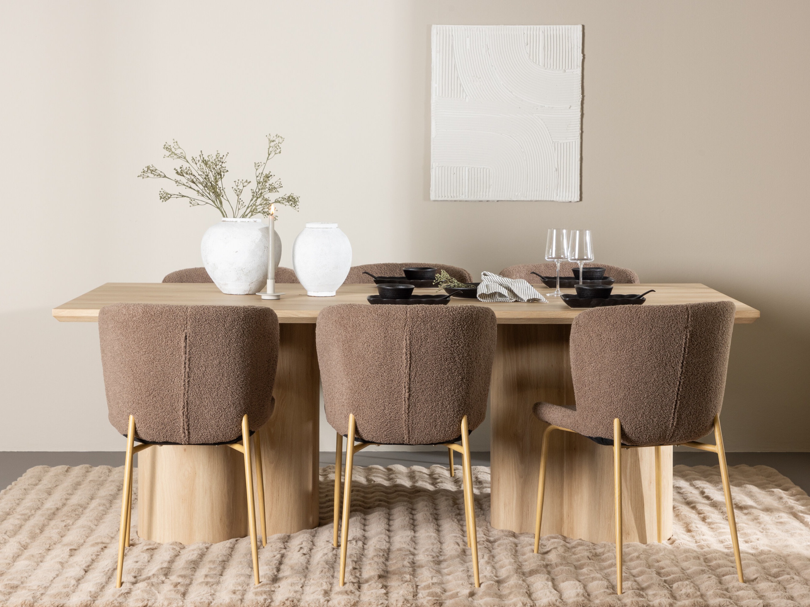 Söögitoakomplekt Dallas 5021 (Pruun)