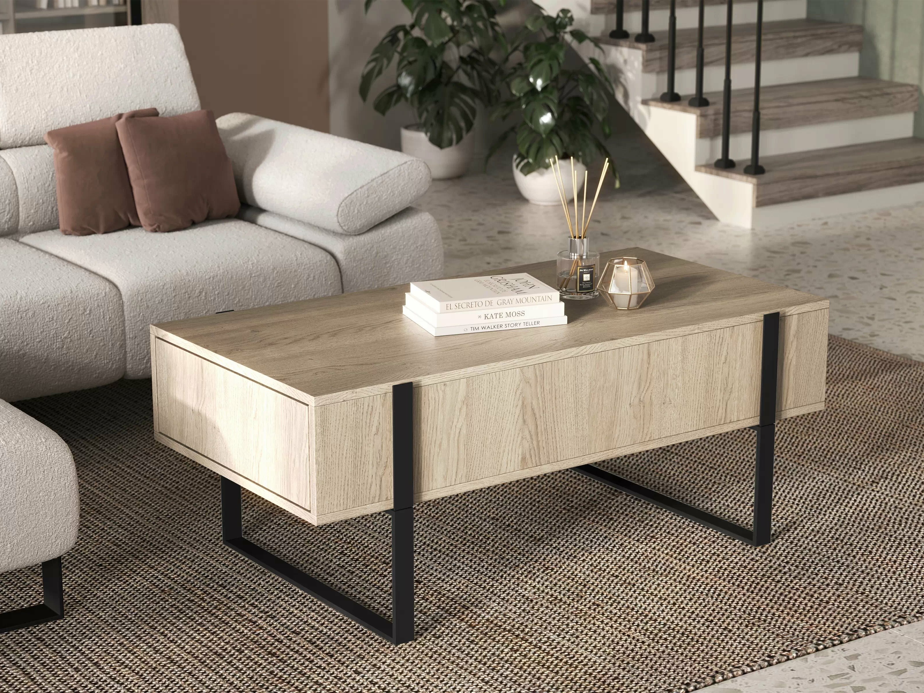 Diivanilaud Lortesu 110 (Must)