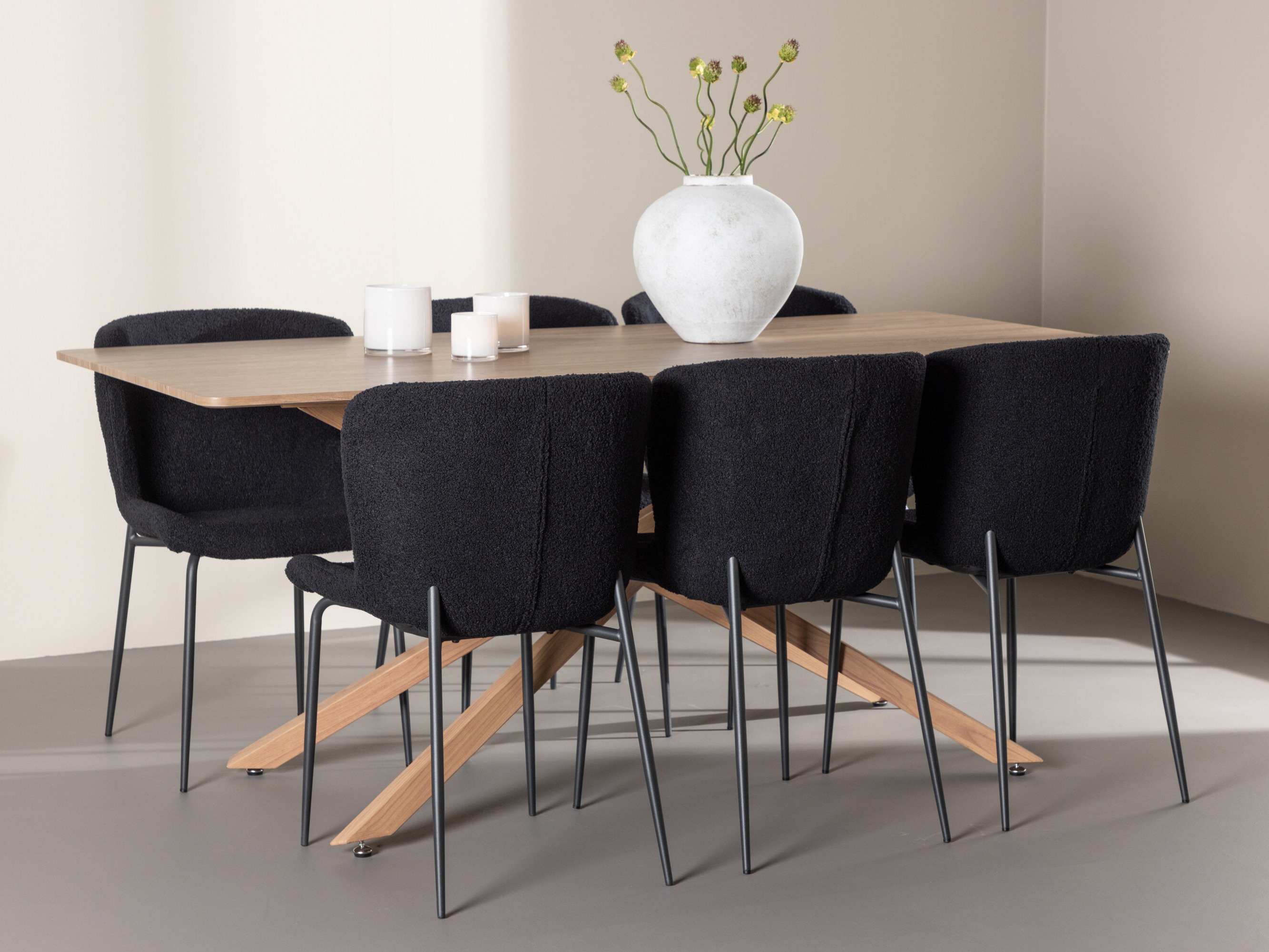 Söögitoakomplekt Dallas 5102 (Must)