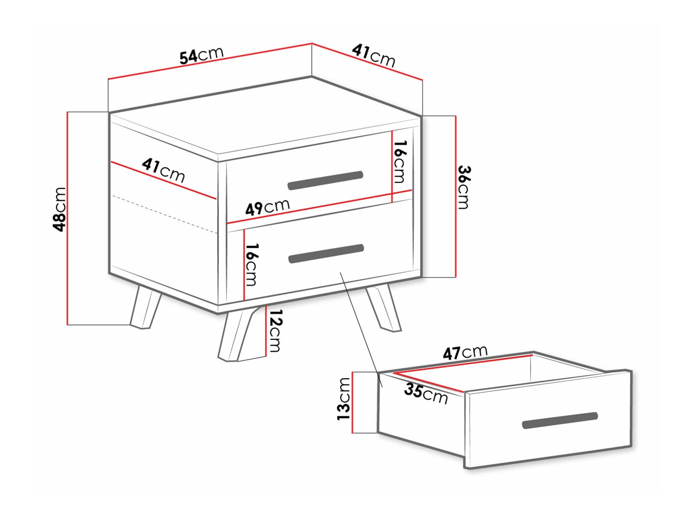 Öökapp Dortivu (Valge)