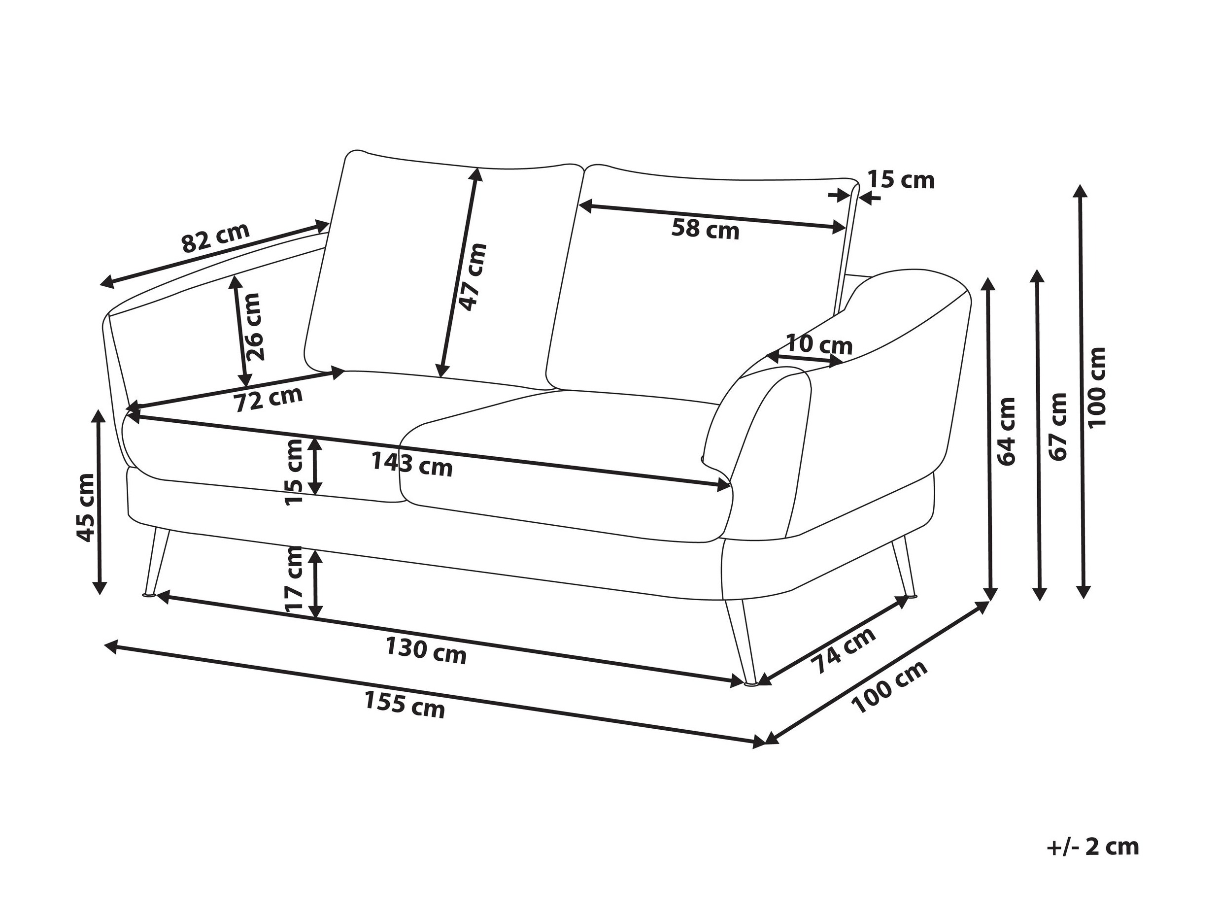 Diivan Berwyn 2900 (Valge)