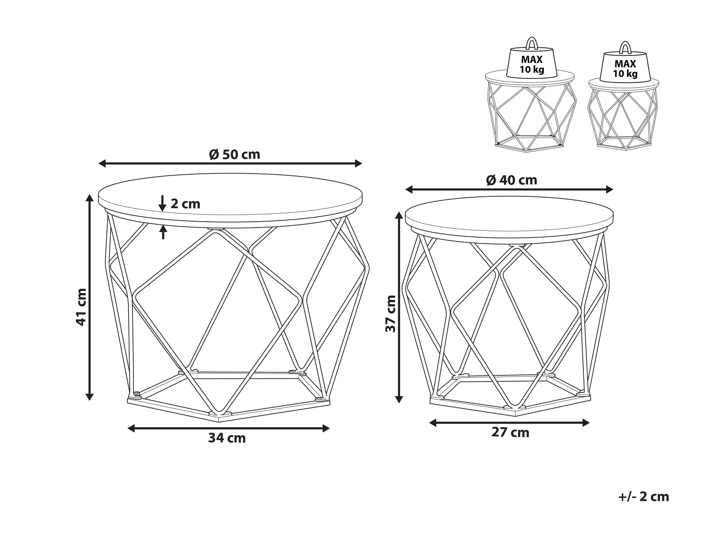 Diivanilaudade komplekt Berwyn 2903