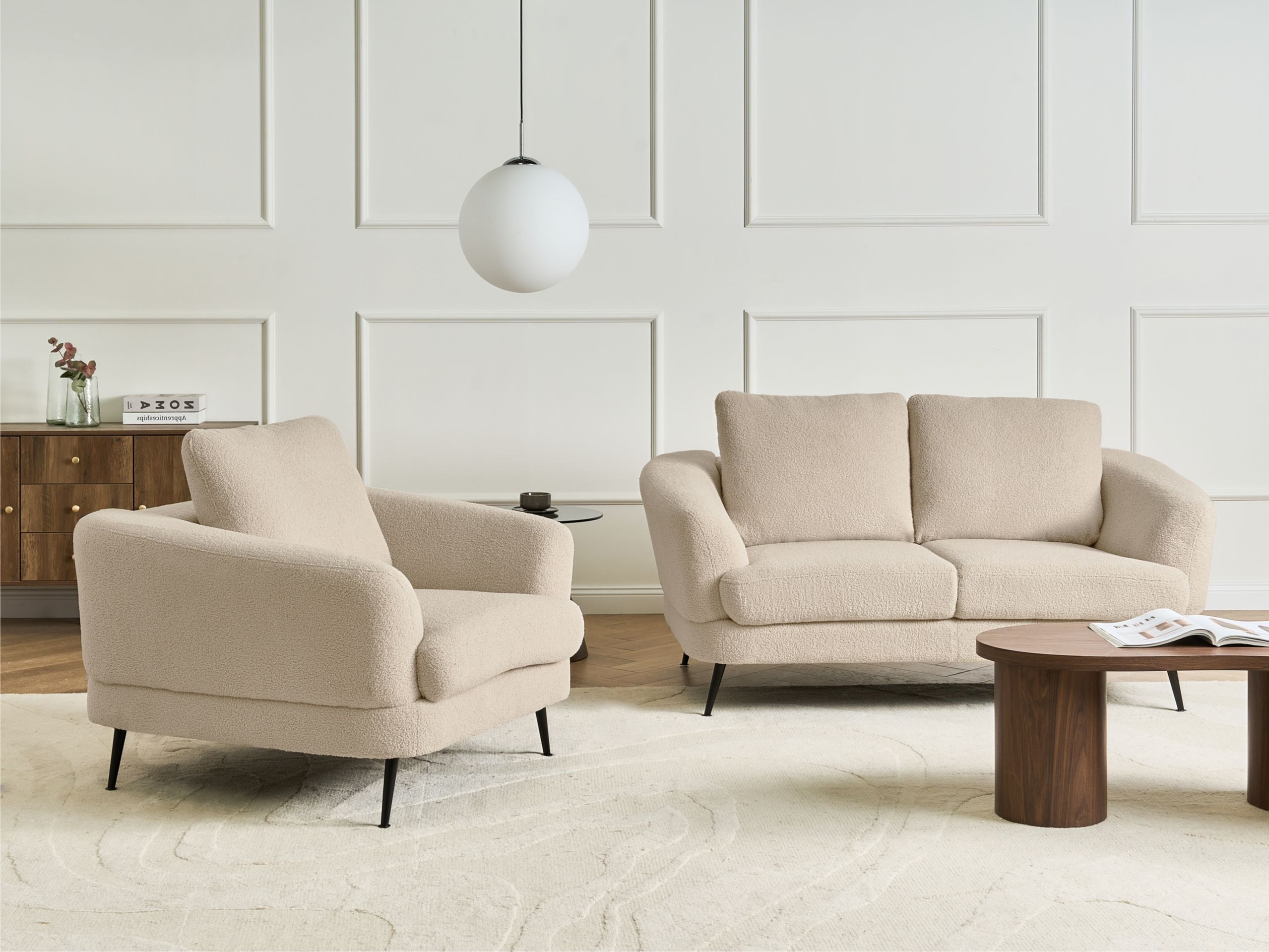 Pehme mööbli komplekt Berwyn 2902 (Helebeež)