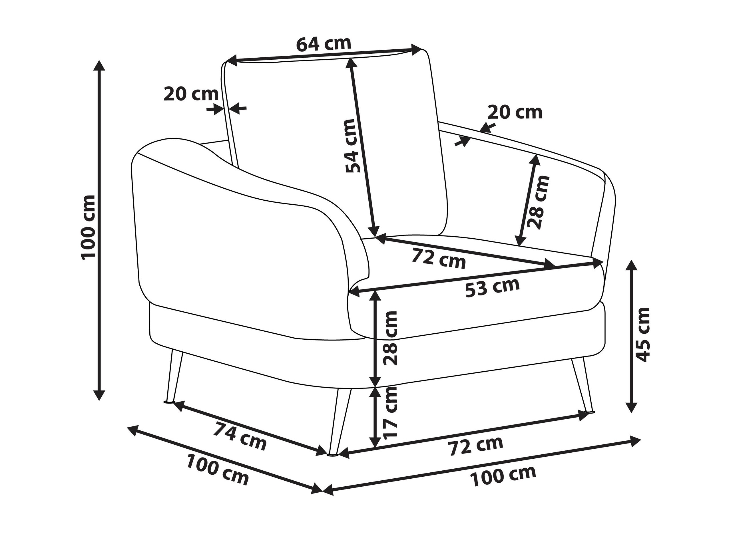 Tugitool Berwyn 2901 (Valge)