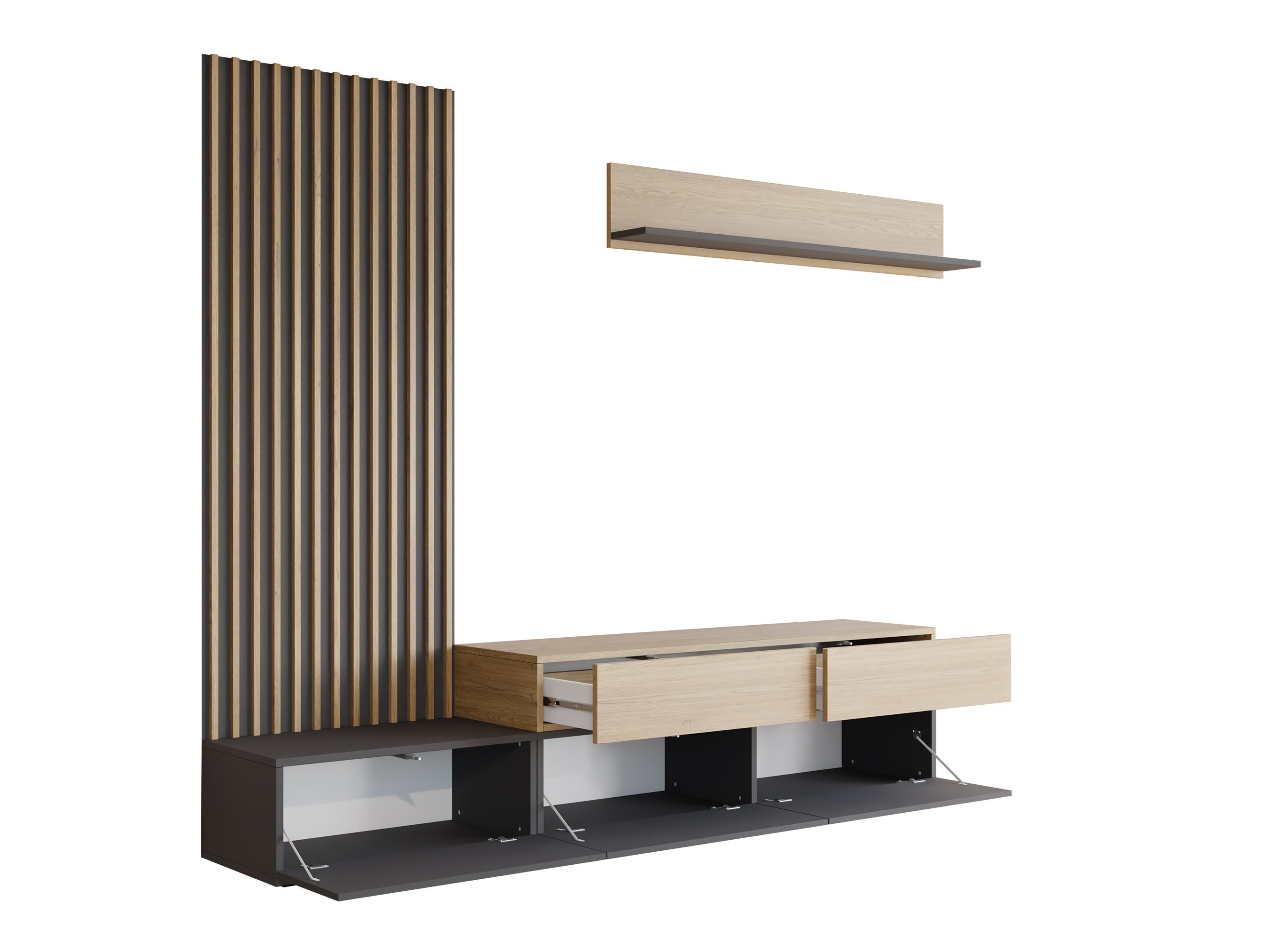 Elutoa komplekt Comfivo 496 (Valge + Tamm)