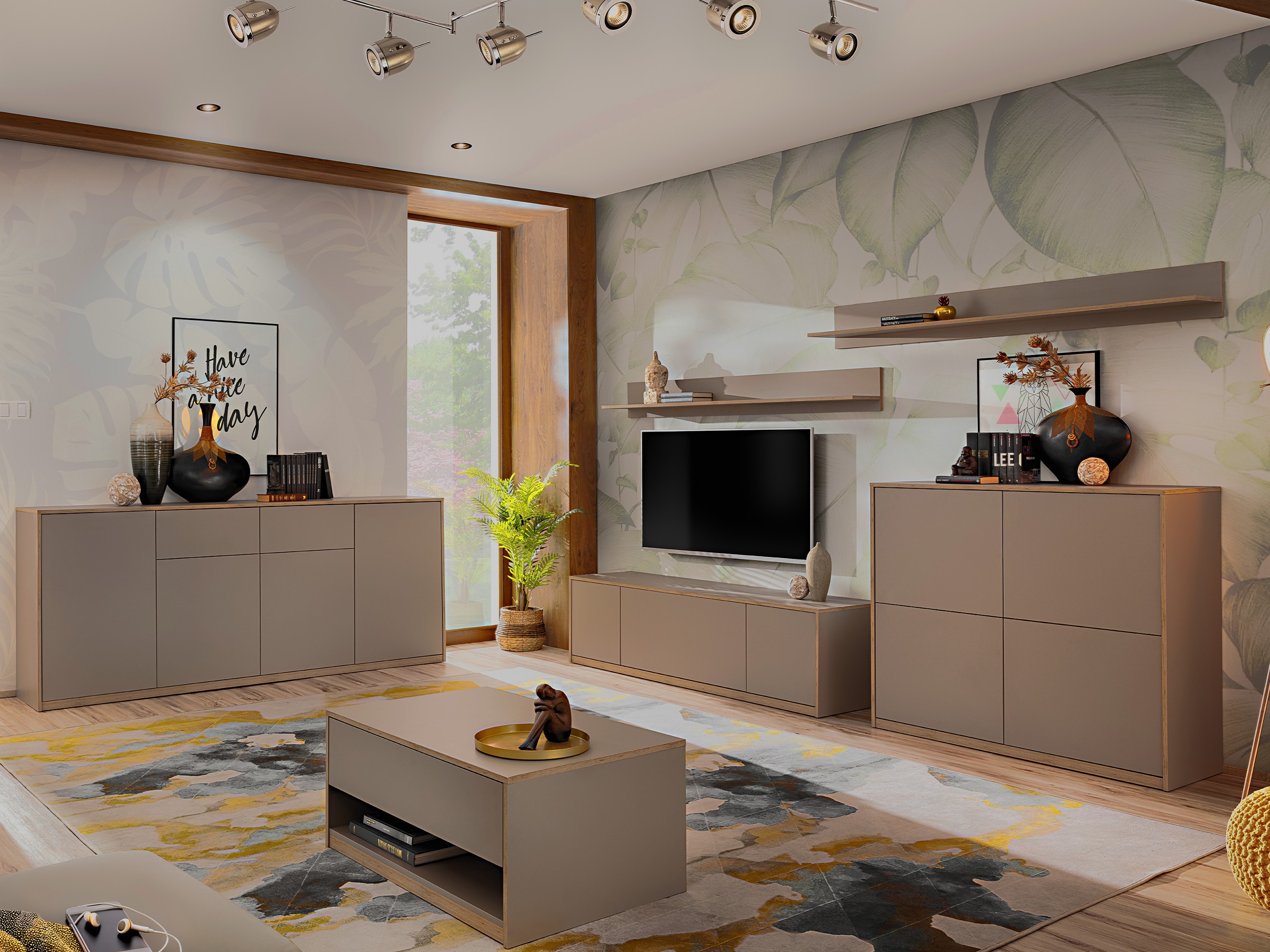 Diivanilaud Fivetri 103 (Hallikas-pruun)