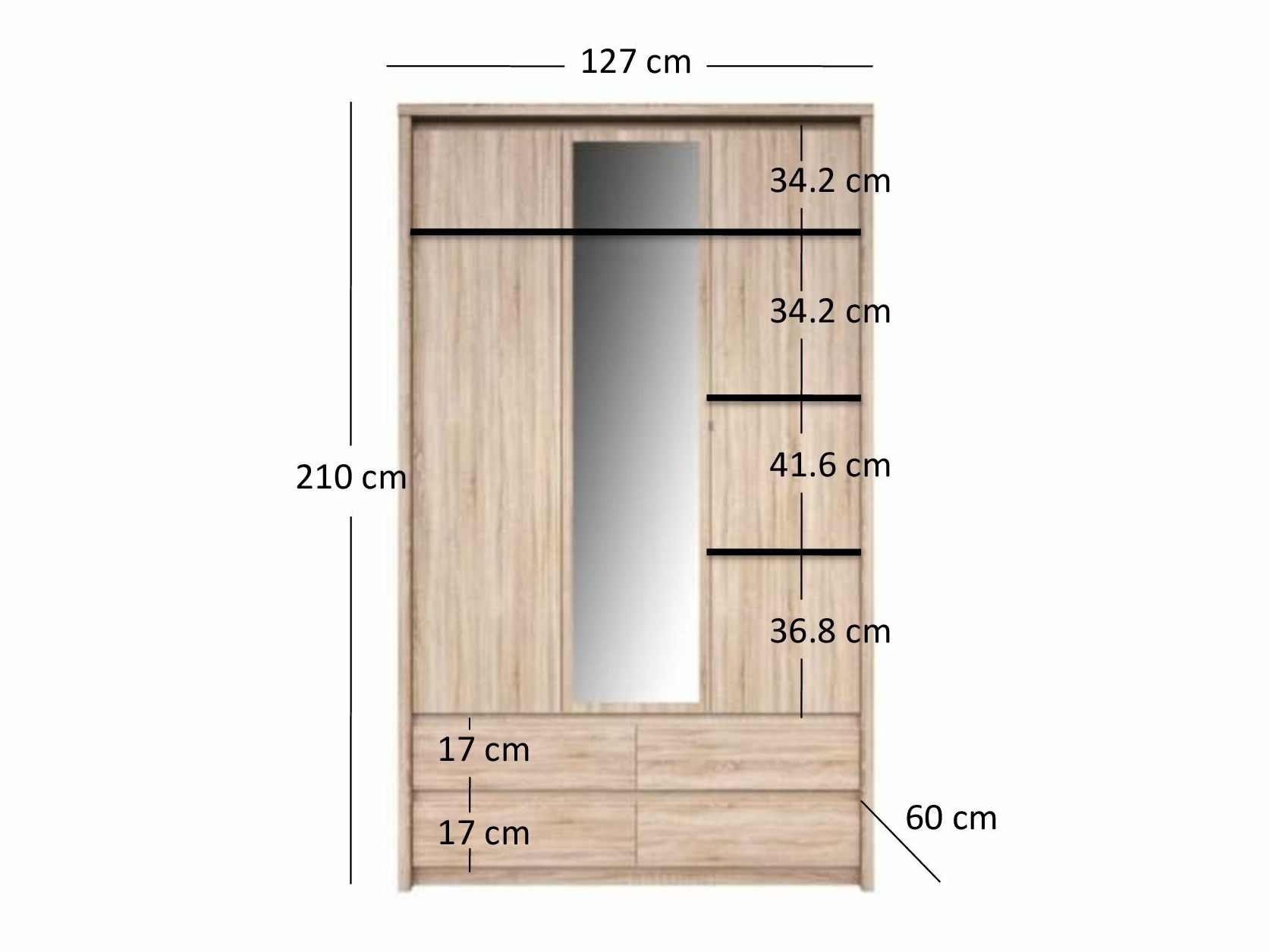 Riidekapp Vesetre 100