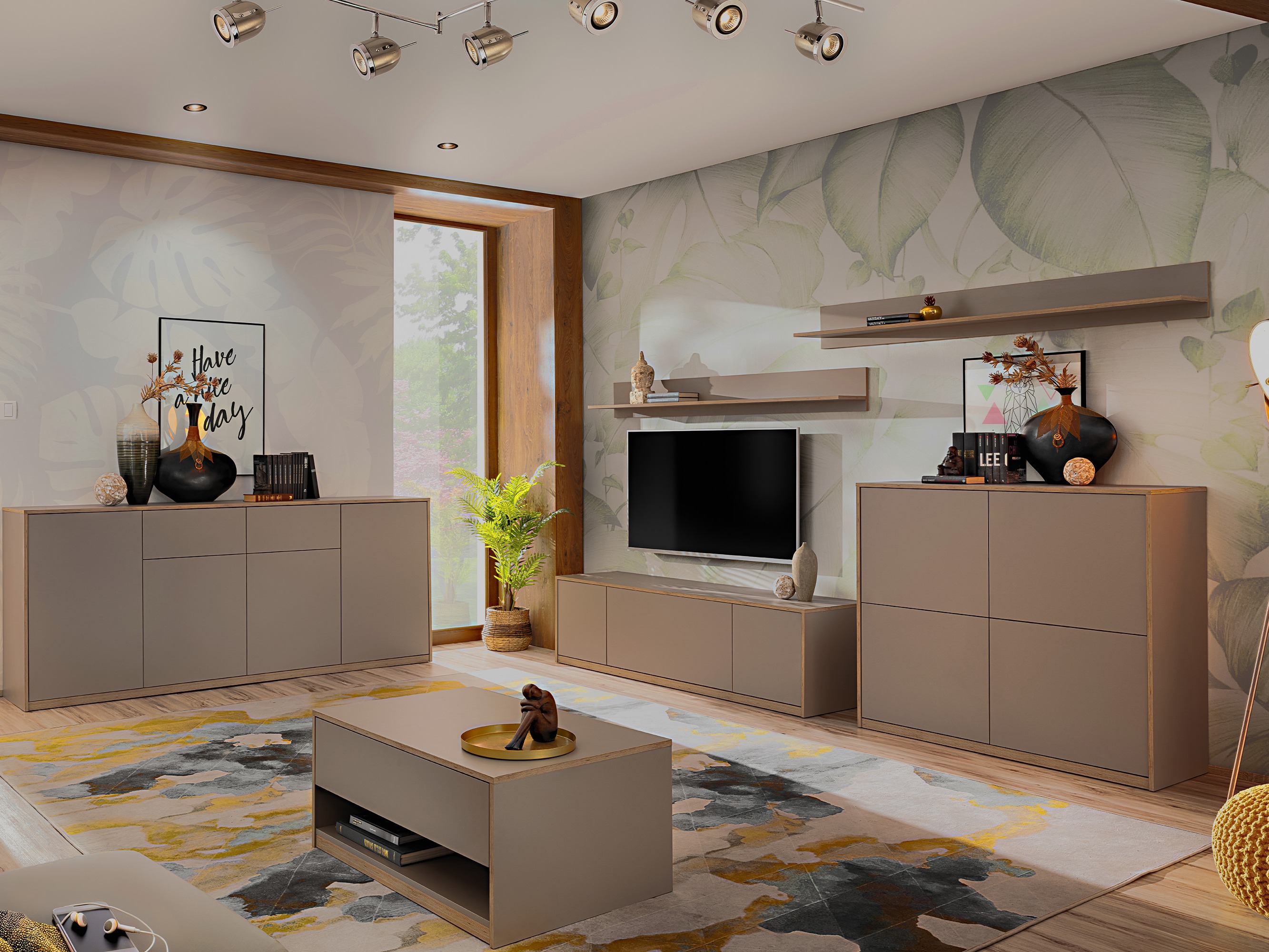 TV-alus Fivetri 105 (Hallikas-pruun)