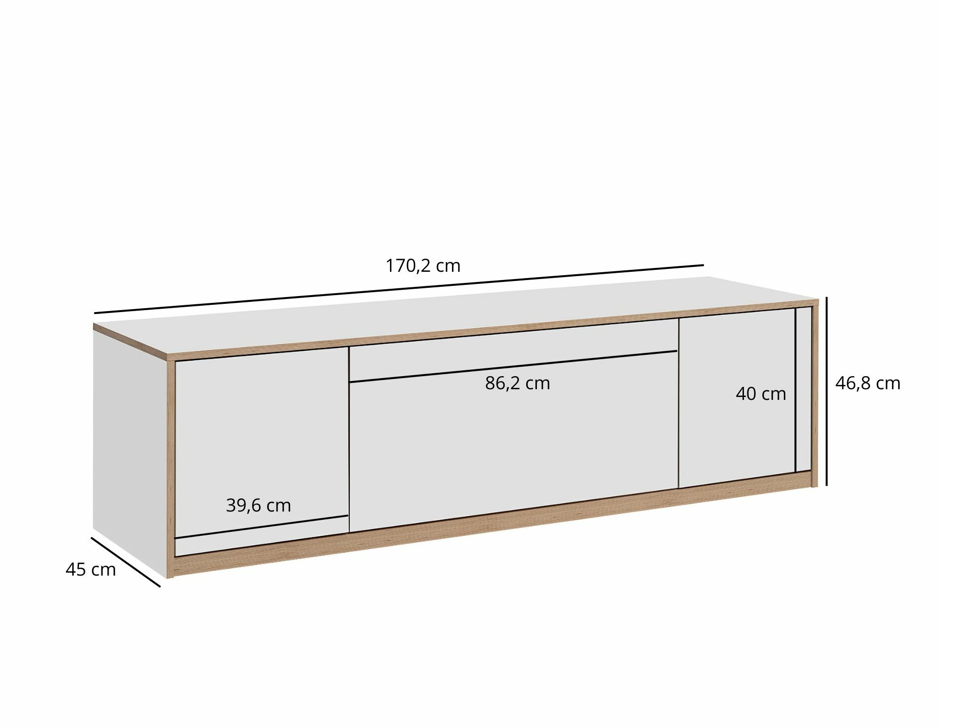 TV-alus Fivetri 105 (Valge)