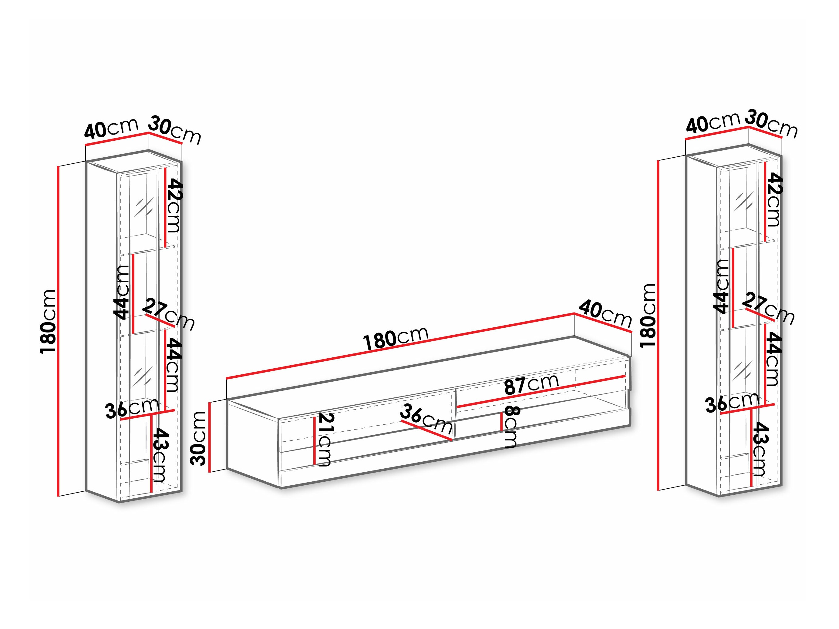 Elutoa komplekt Venenou 112 (Valge + Läikiv valge)