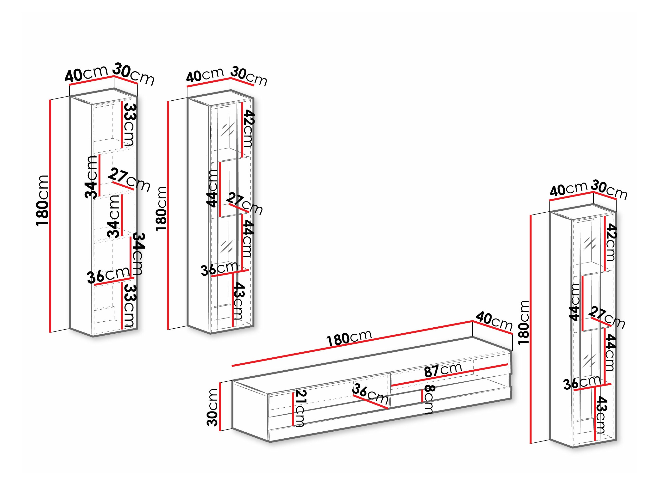 Elutoa komplekt Venenou 116 (Valge + Läikiv valge)