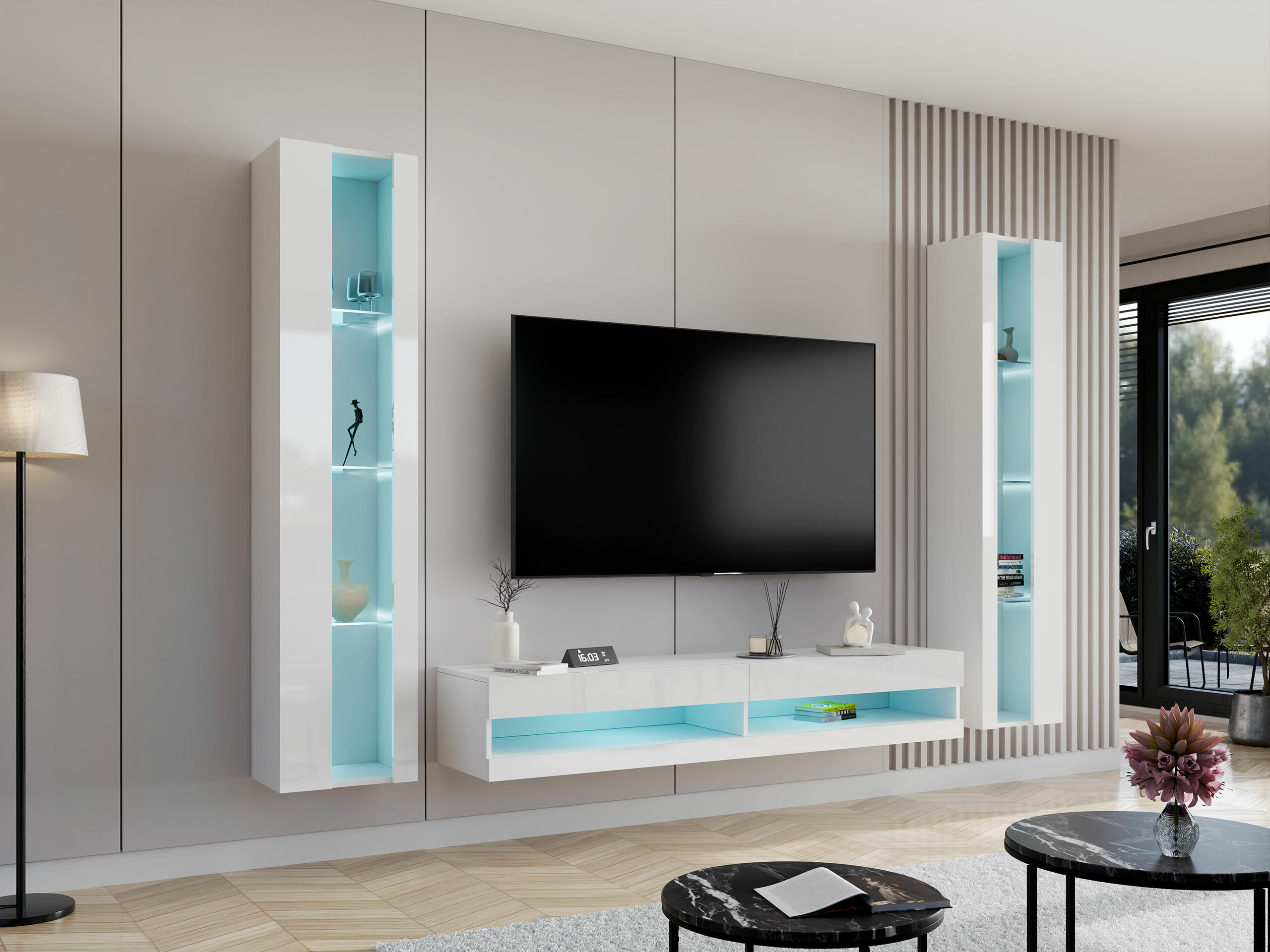 Elutoa komplekt Vilrin V (Valge + Läikiv valge)