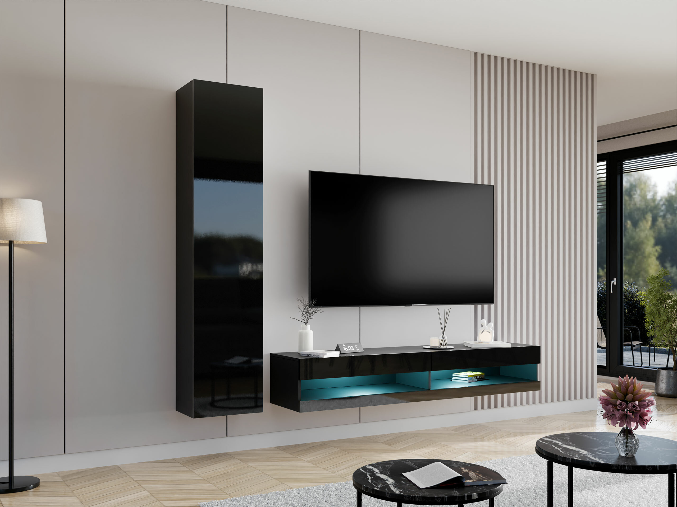 Elutoa komplekt Vilrin VI (Must + Läikiv must)