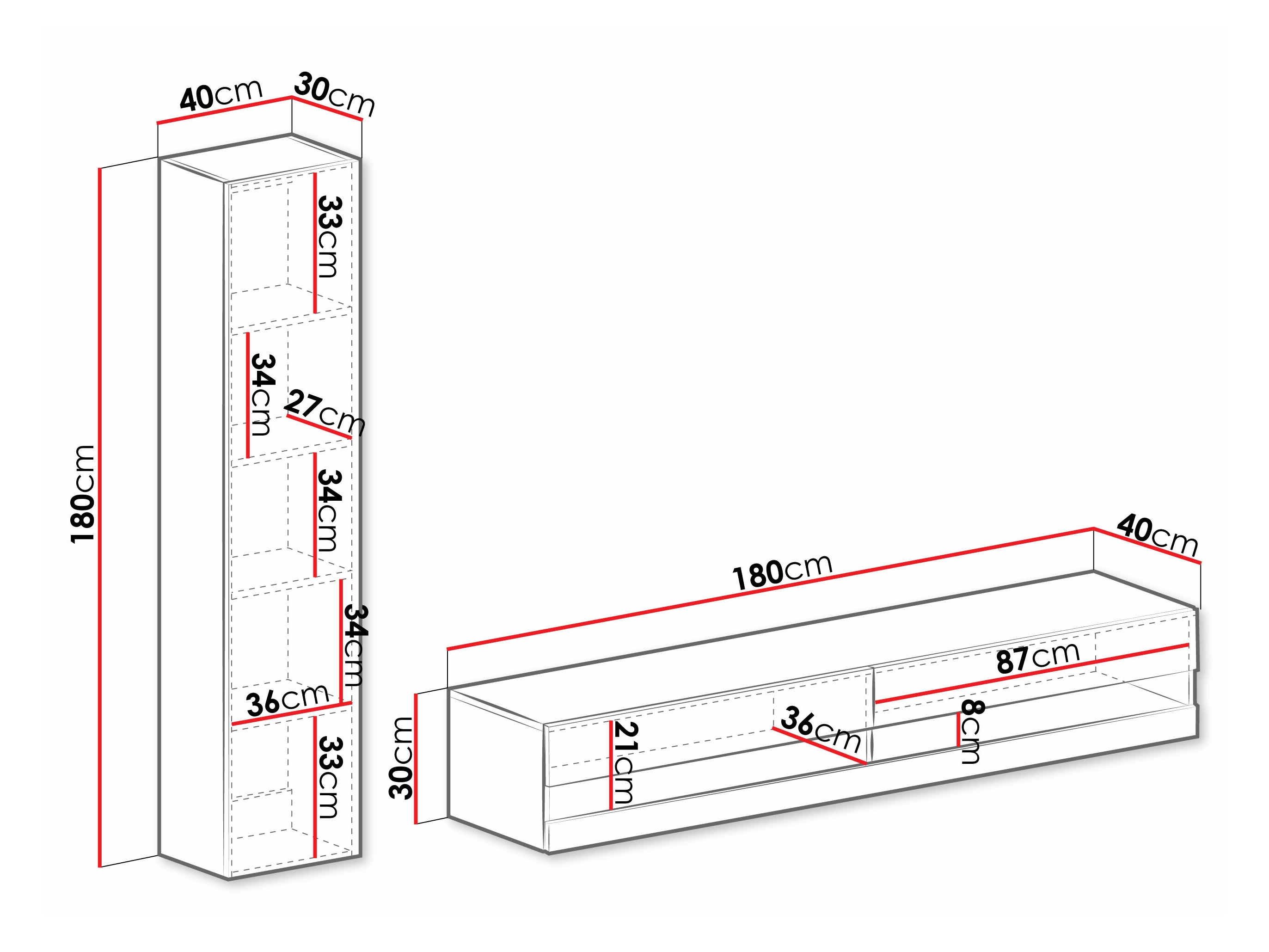 Elutoa komplekt Vilrin VI (Must + Läikiv must)