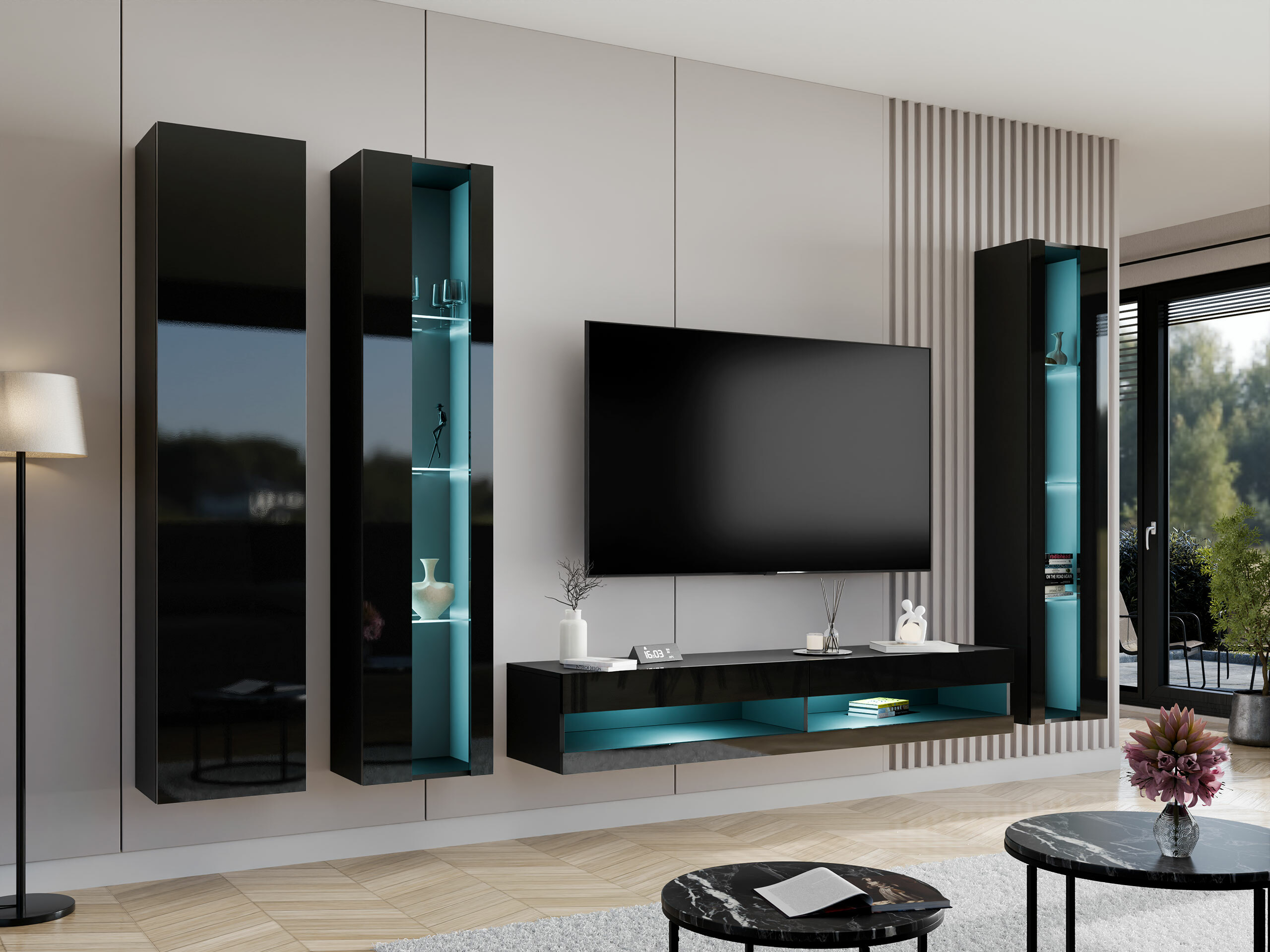 Elutoa komplekt Vilrin VII (Must + Läikiv must)