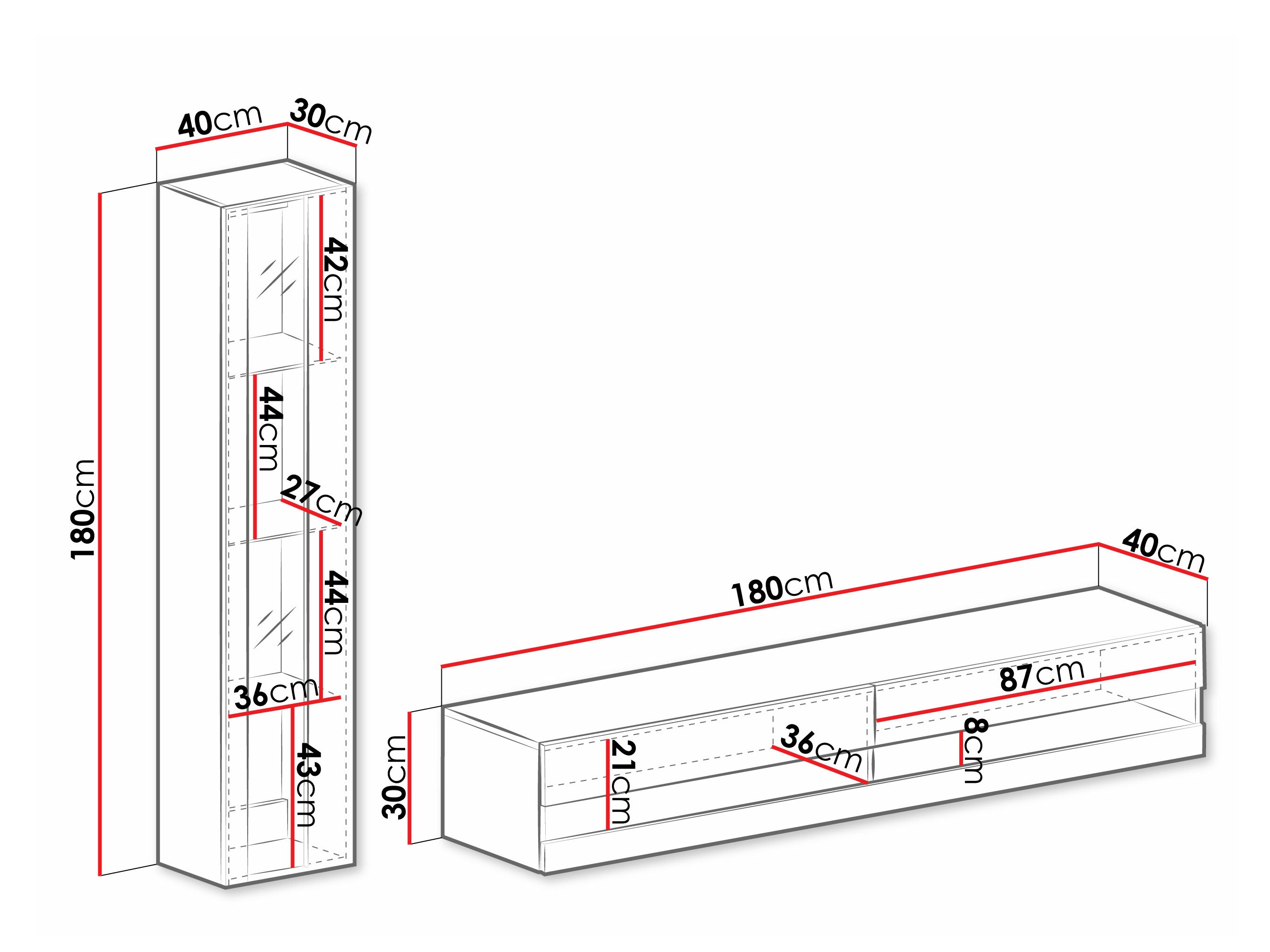 Elutoa komplekt Vilrin VIII (Must + Läikiv must)