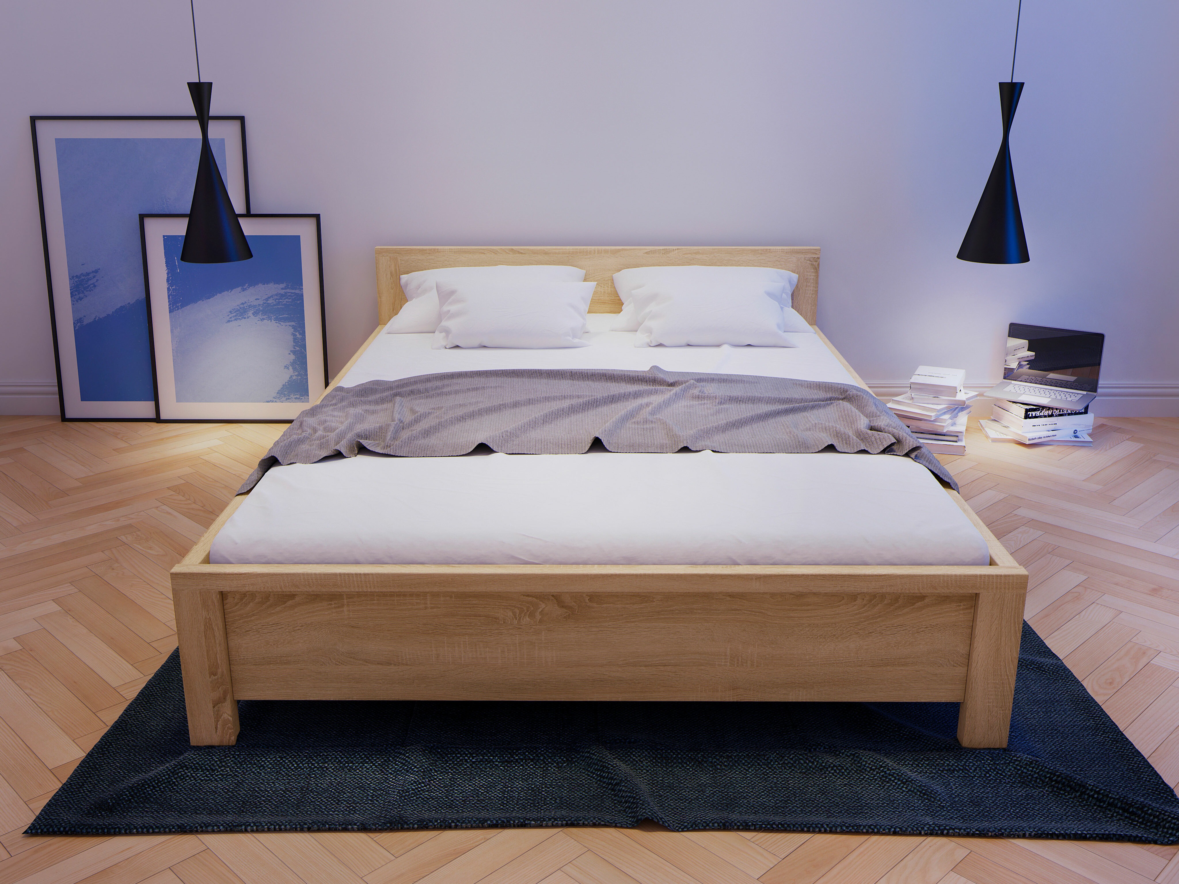 Voodi Nolroma 121 (Sonoma tamm)