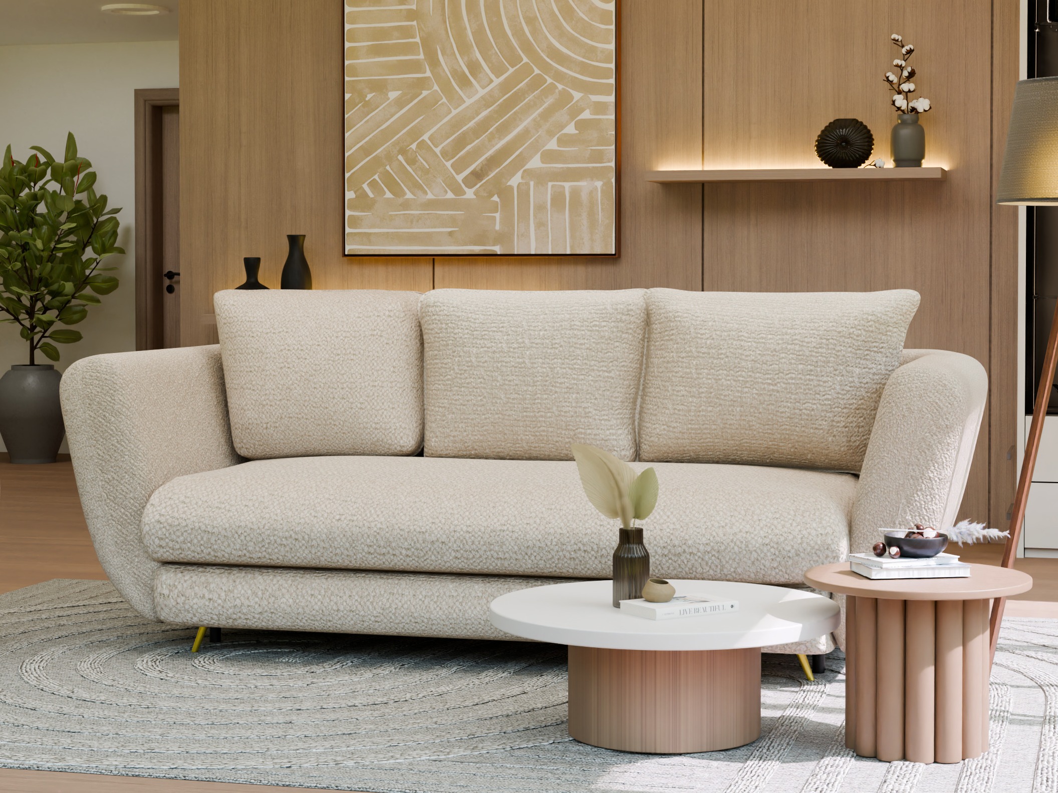 Diivanvoodi Mandeville 354 (Kuldne + Must)