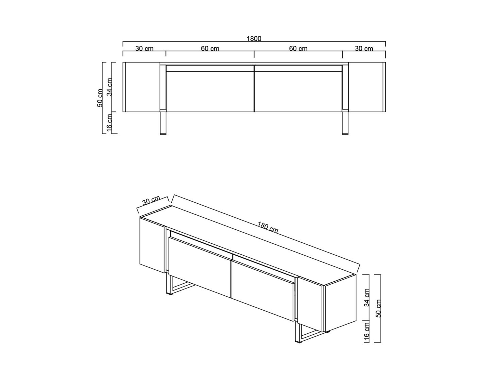 TV-alus Kailua 2670 (Valge)