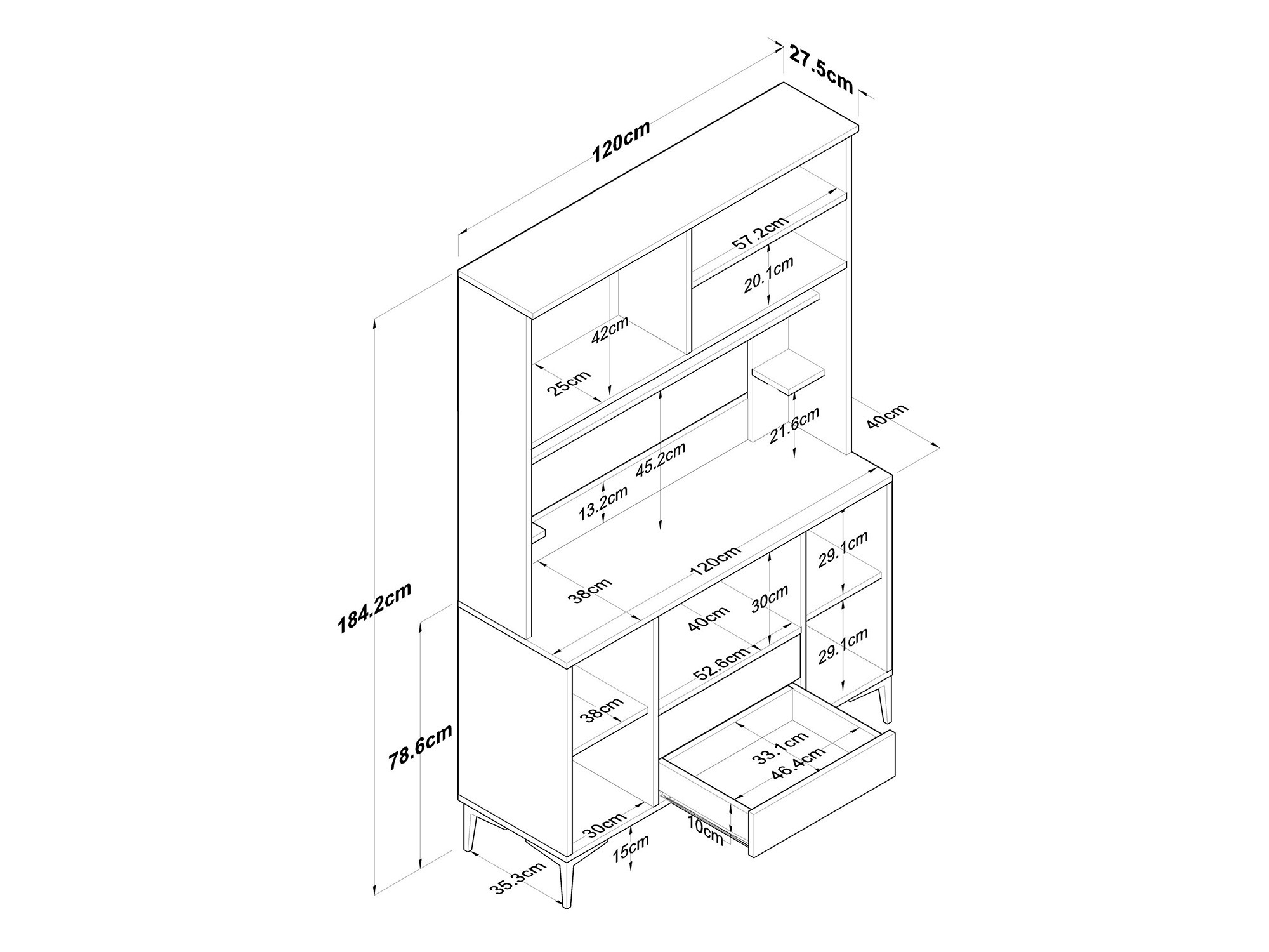 Multifunktsionaalne mööbel Kailua 2674